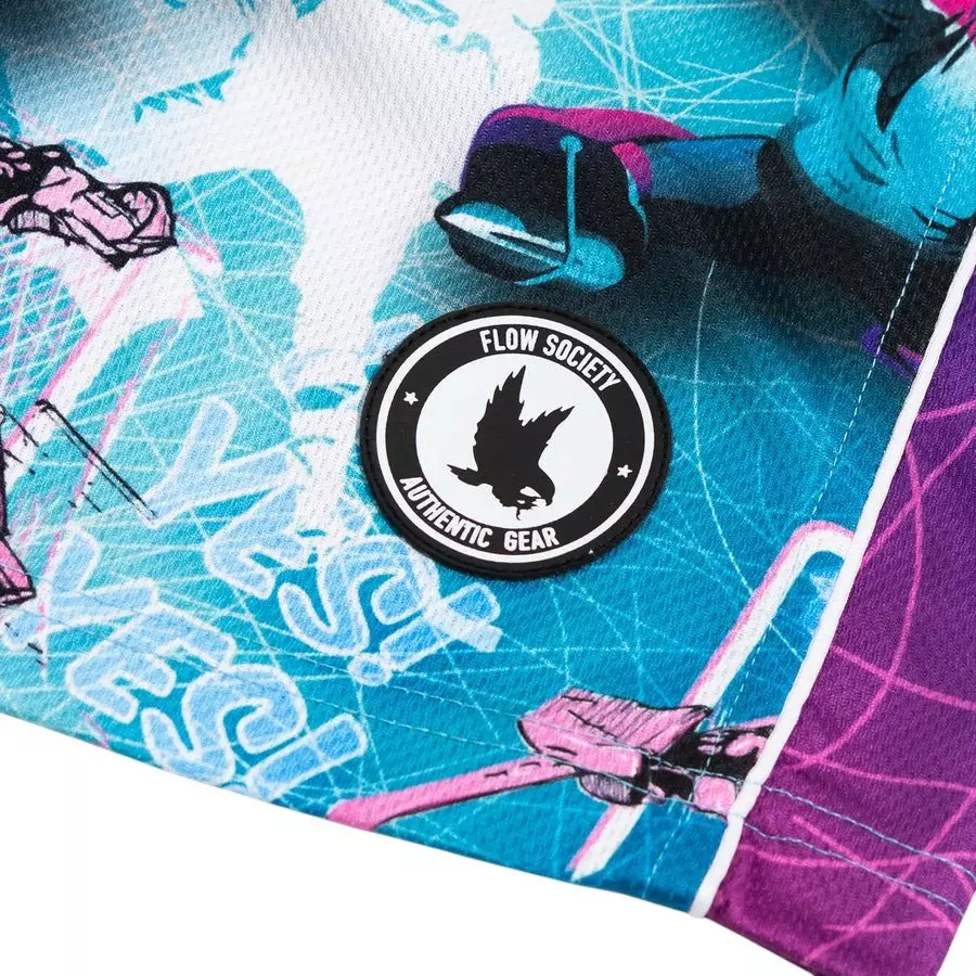 Flow Society Big Boys' 7" Hockey Goalie Shorts - Multi-Color - MULTI-COLOR