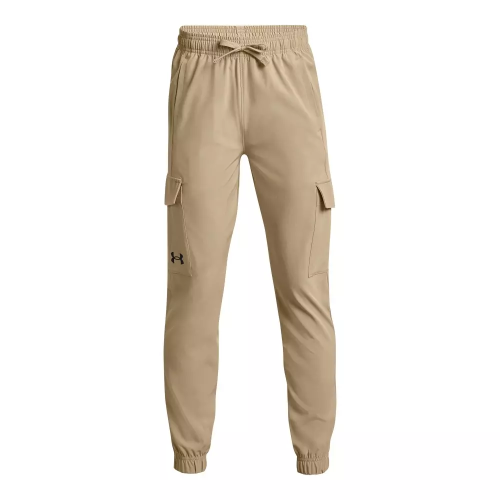 Under Armour Big Boys' Pennant Woven Cargo Pants - Beige - BEIGE