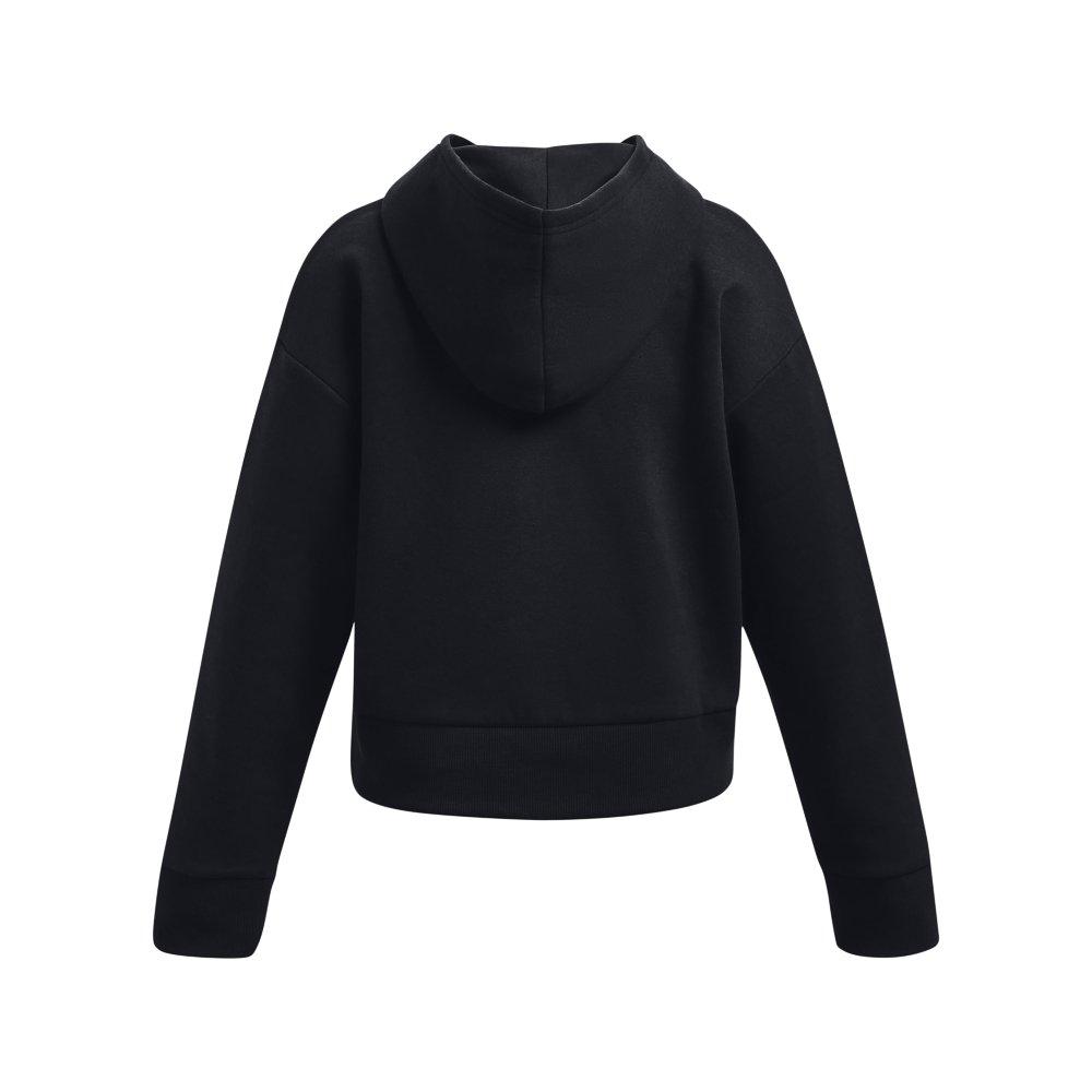 Under Armour Rival Fleece Cropped Big Girls' Black Hoodie