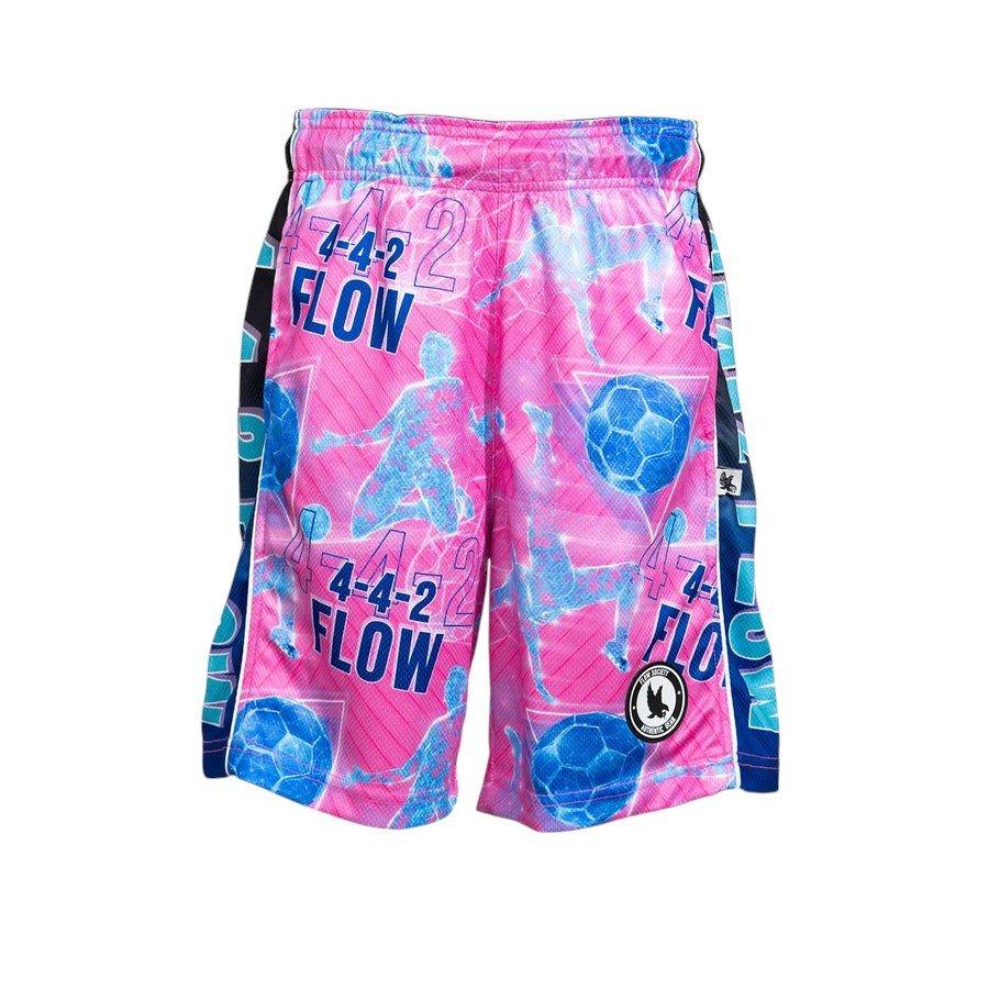 Flow Society Big Boys' 7" X-Ray Soccer Kicker 4-4-2 Shorts - Pink - PINK