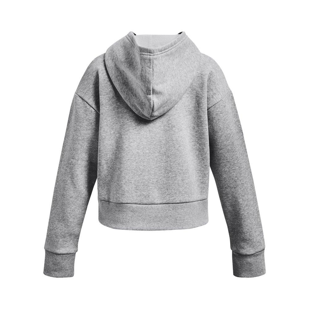 Under Armour Rival Fleece Cropped Big Girls' Grey Hoodie