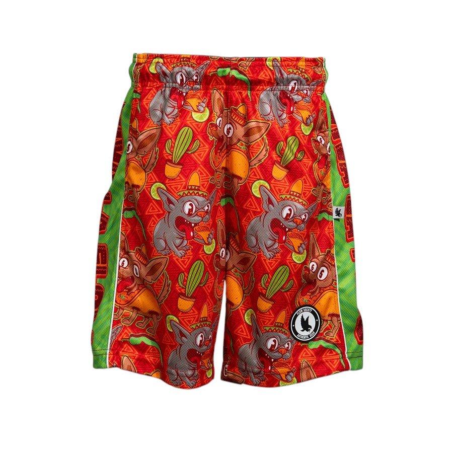 Flow Society Big Boys' 7" Viva La Flow Taco Dog Shorts - Red - RED