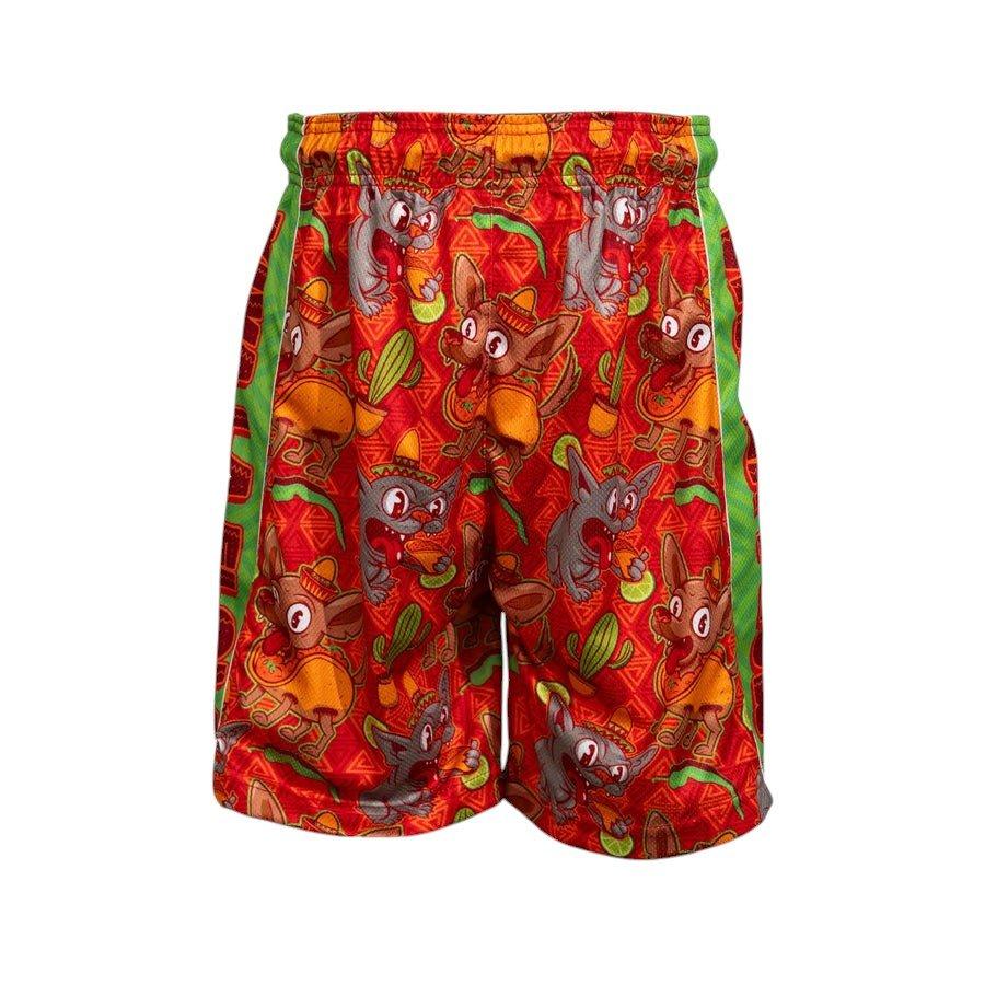 Flow Society Big Boys' 7" Viva La Flow Taco Dog Shorts - Red - RED