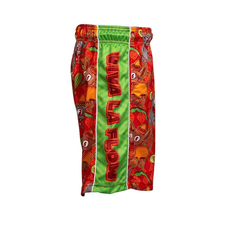 Flow Society Big Boys' 7" Viva La Flow Taco Dog Shorts - Red - RED