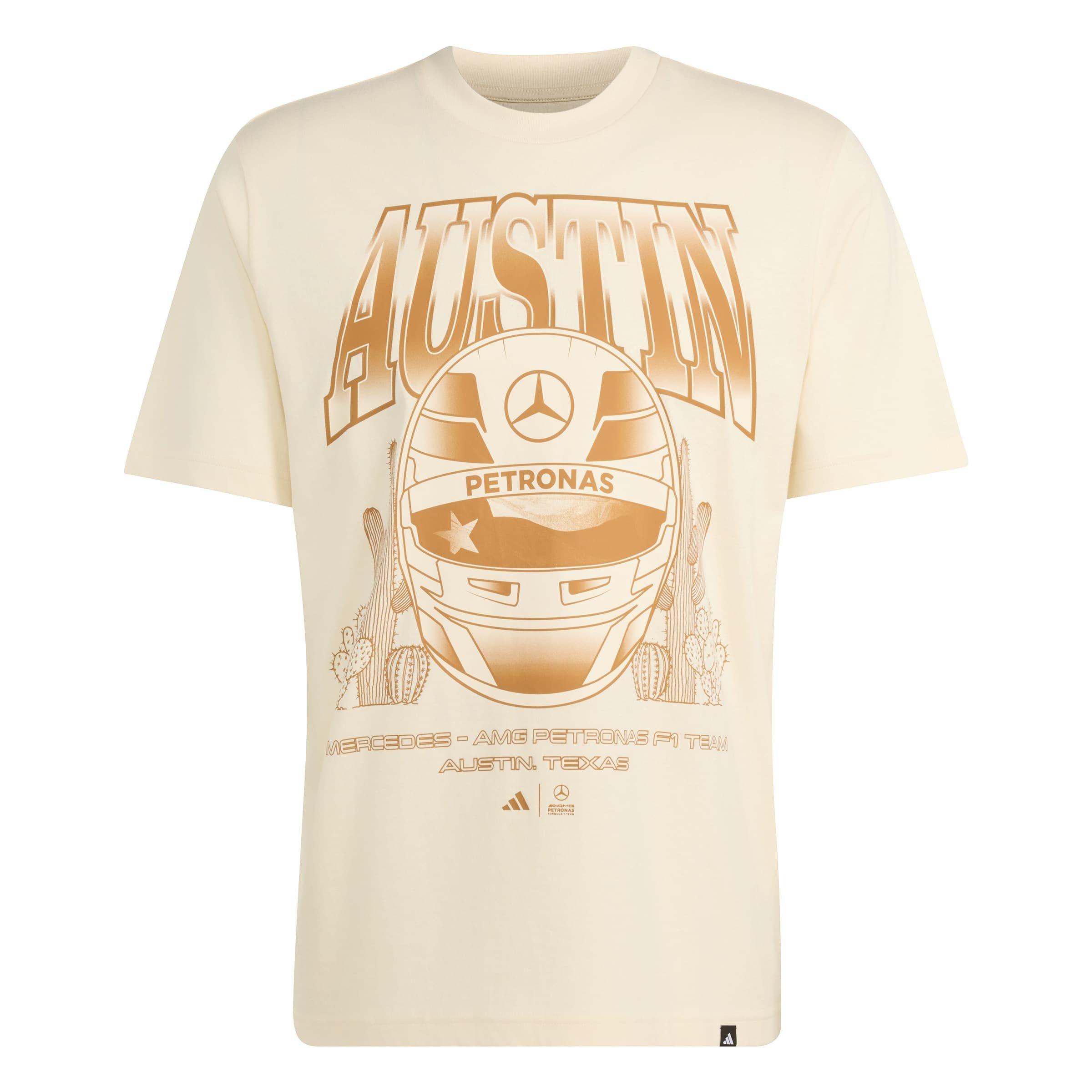 adidas Mercedes AMG Petronas Formula 1 Team Austin Men's Tee - BEIGE