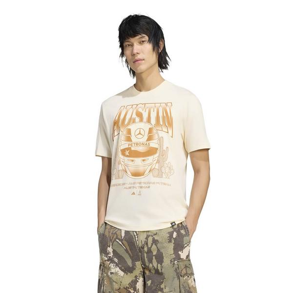 adidas Mercedes AMG Petronas Formula 1 Team Austin Men's Tee - BEIGE