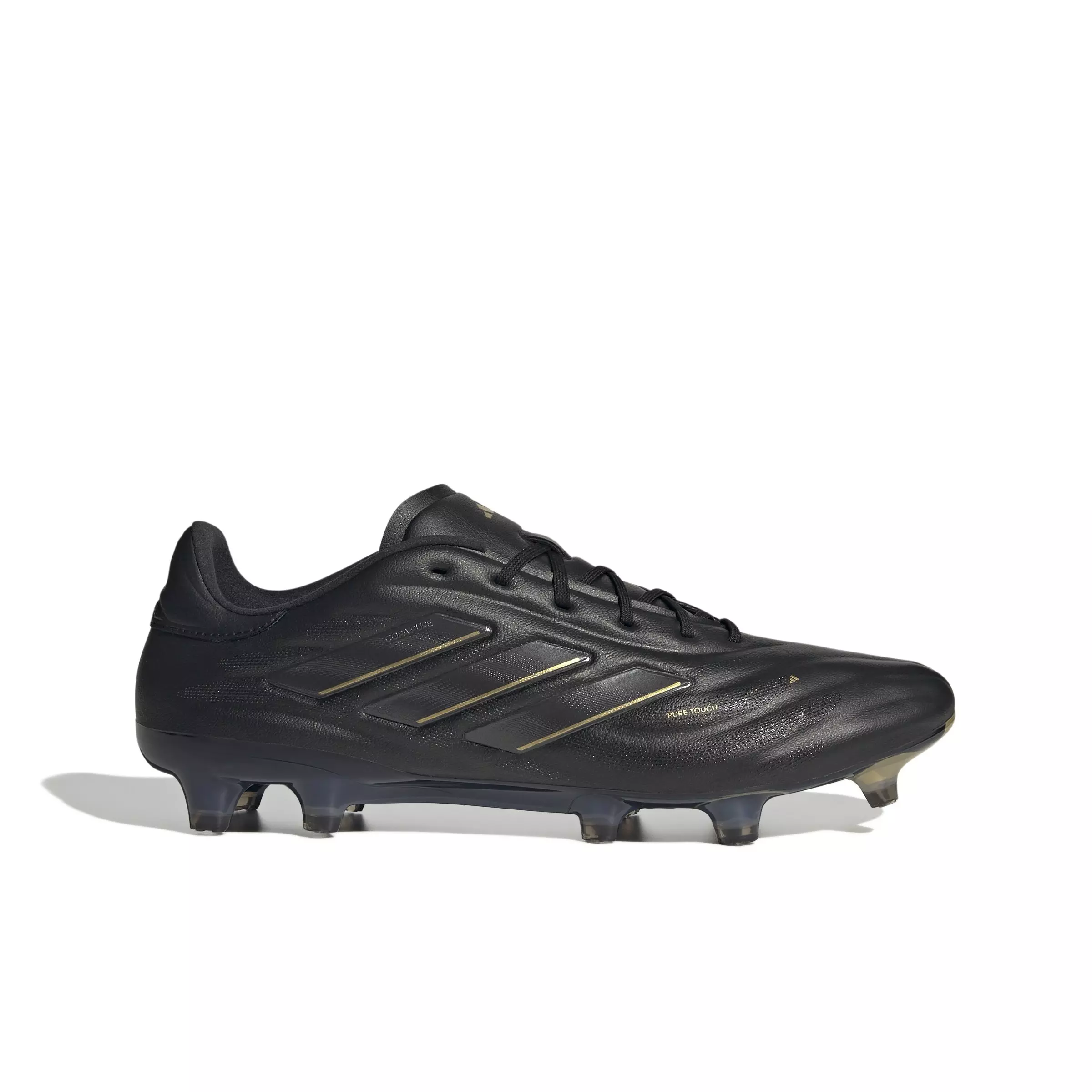 adidas Copa Pure 2 Elite Firm Ground "Core Black/Carbon/Gold Metallic" Men's Soccer Cleat - BLACK/CARBON/GOLD
