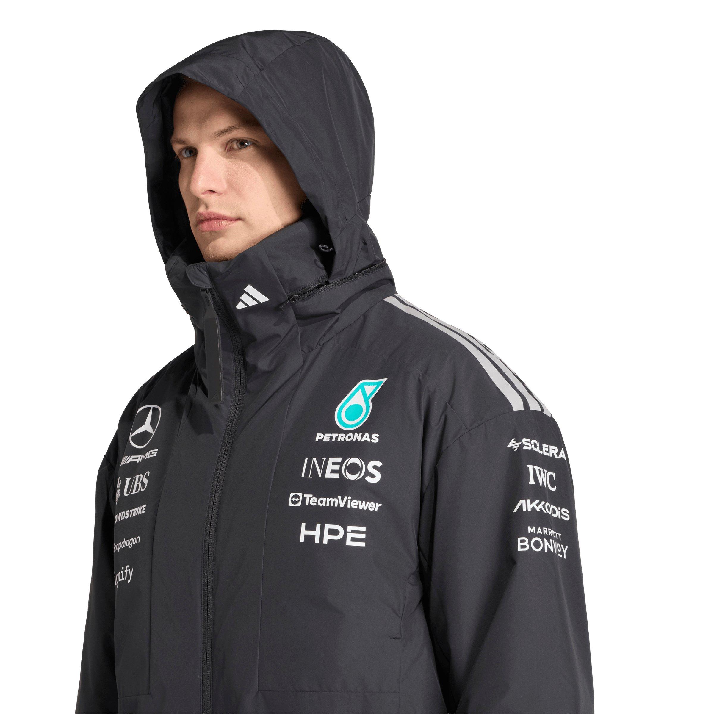 adidas Men's Mercedes AMG Petronas Formula 1 Team Engineers Jacket - Black - BLACK