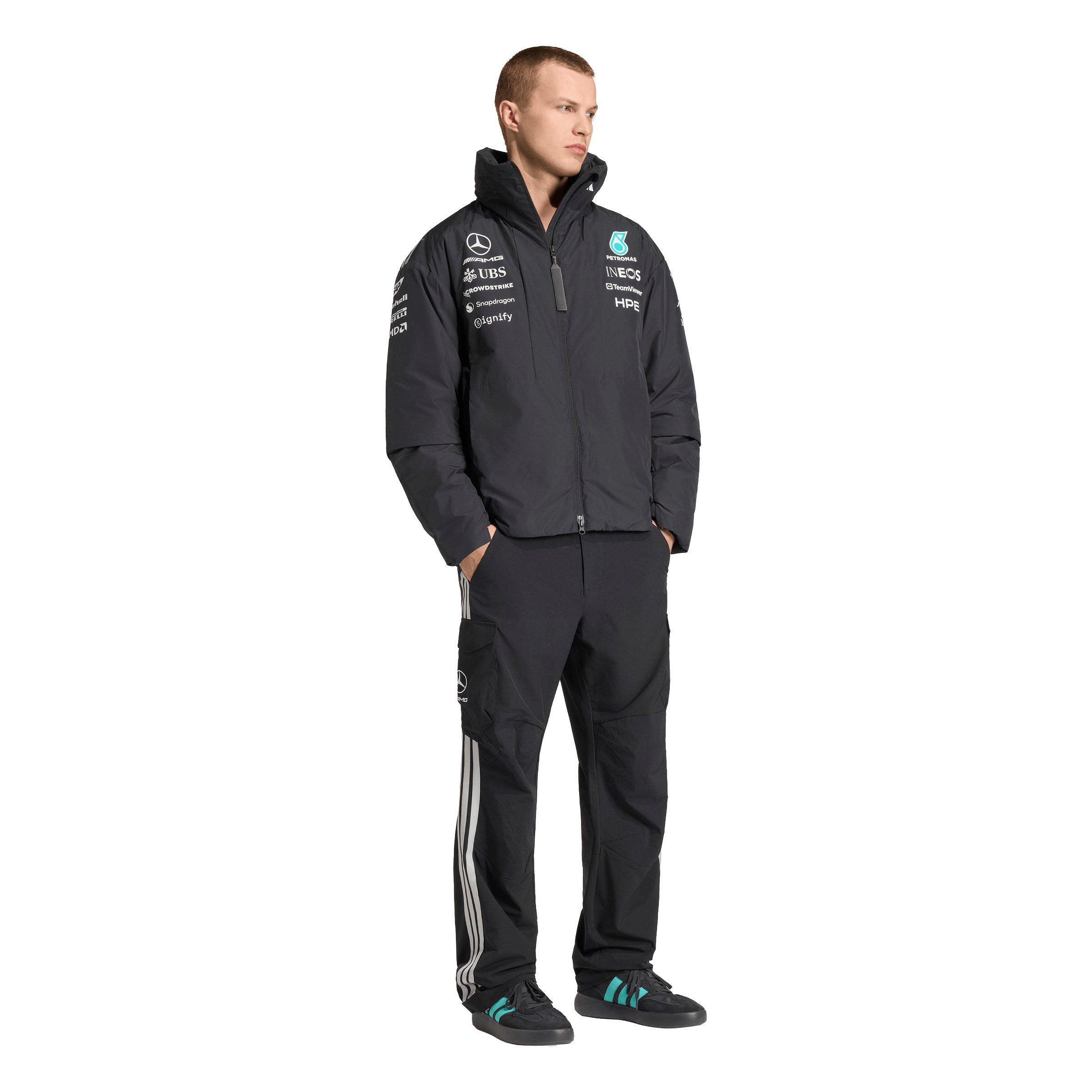 adidas Men's Mercedes AMG Petronas Formula 1 Team Engineers Jacket - Black - BLACK