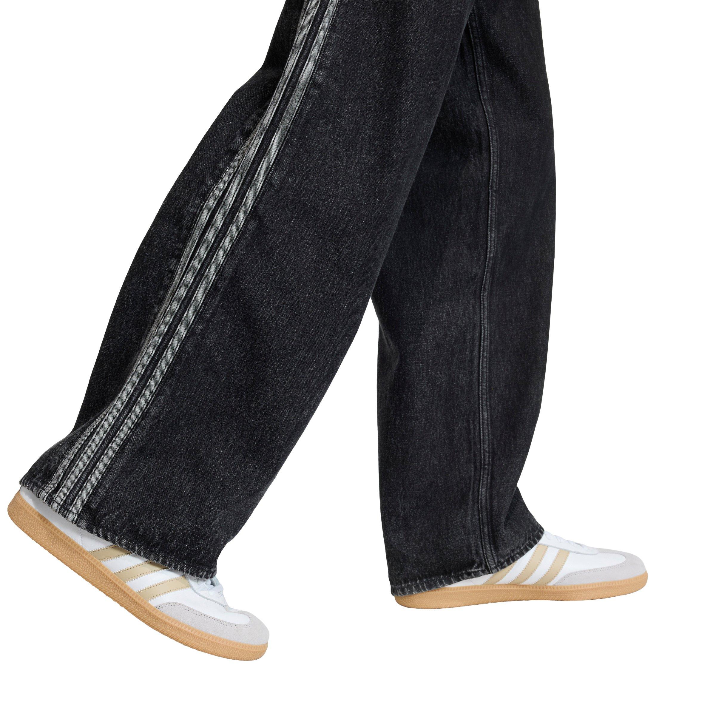 adidas Originals Men's Adicolor Firebird Black Wash Denim Jeans - BLACK