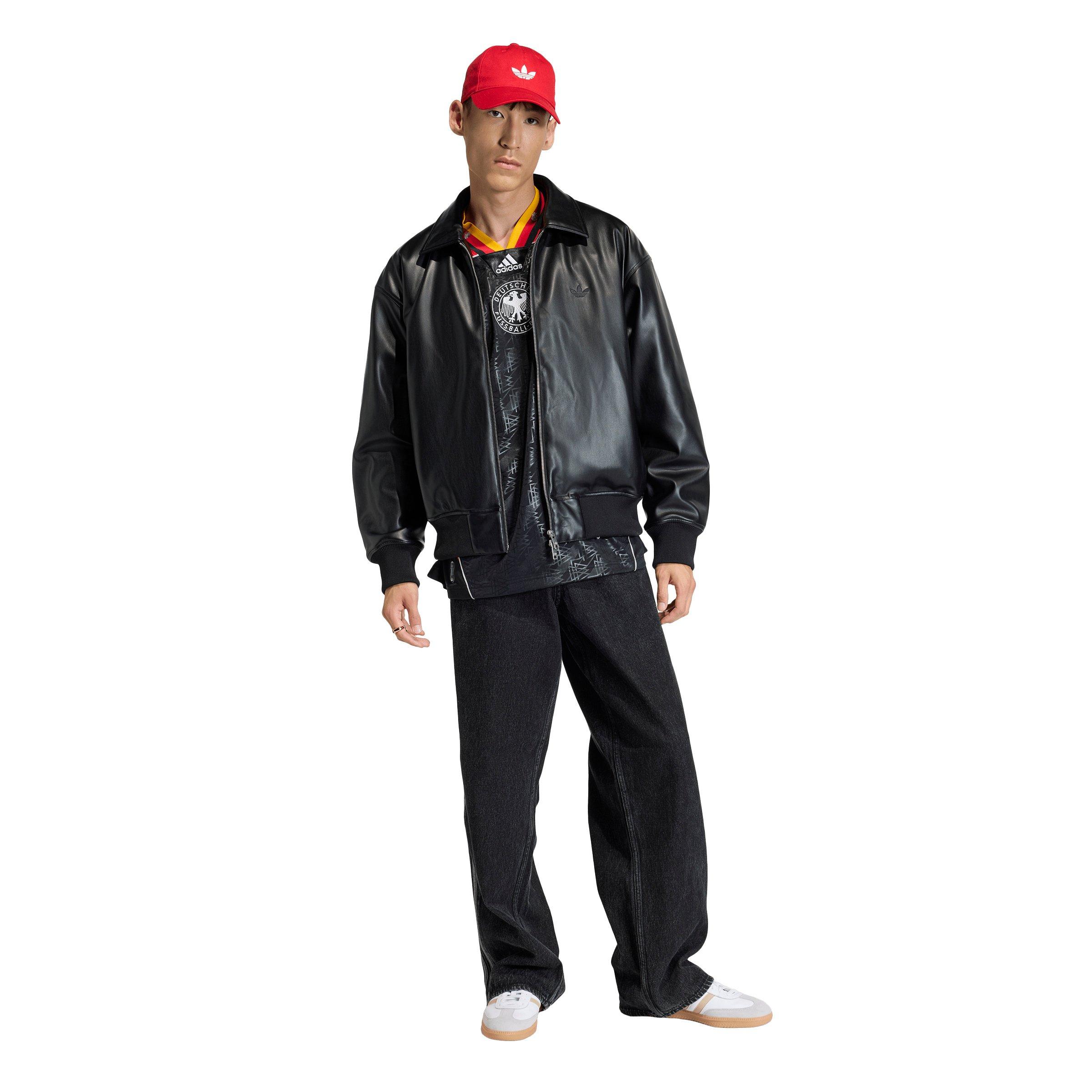 adidas Originals Men's Adicolor Firebird Black Wash Denim Jeans - BLACK