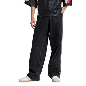 adidas Originals Men's Adicolor Firebird Black Wash Denim Jeans - BLACK