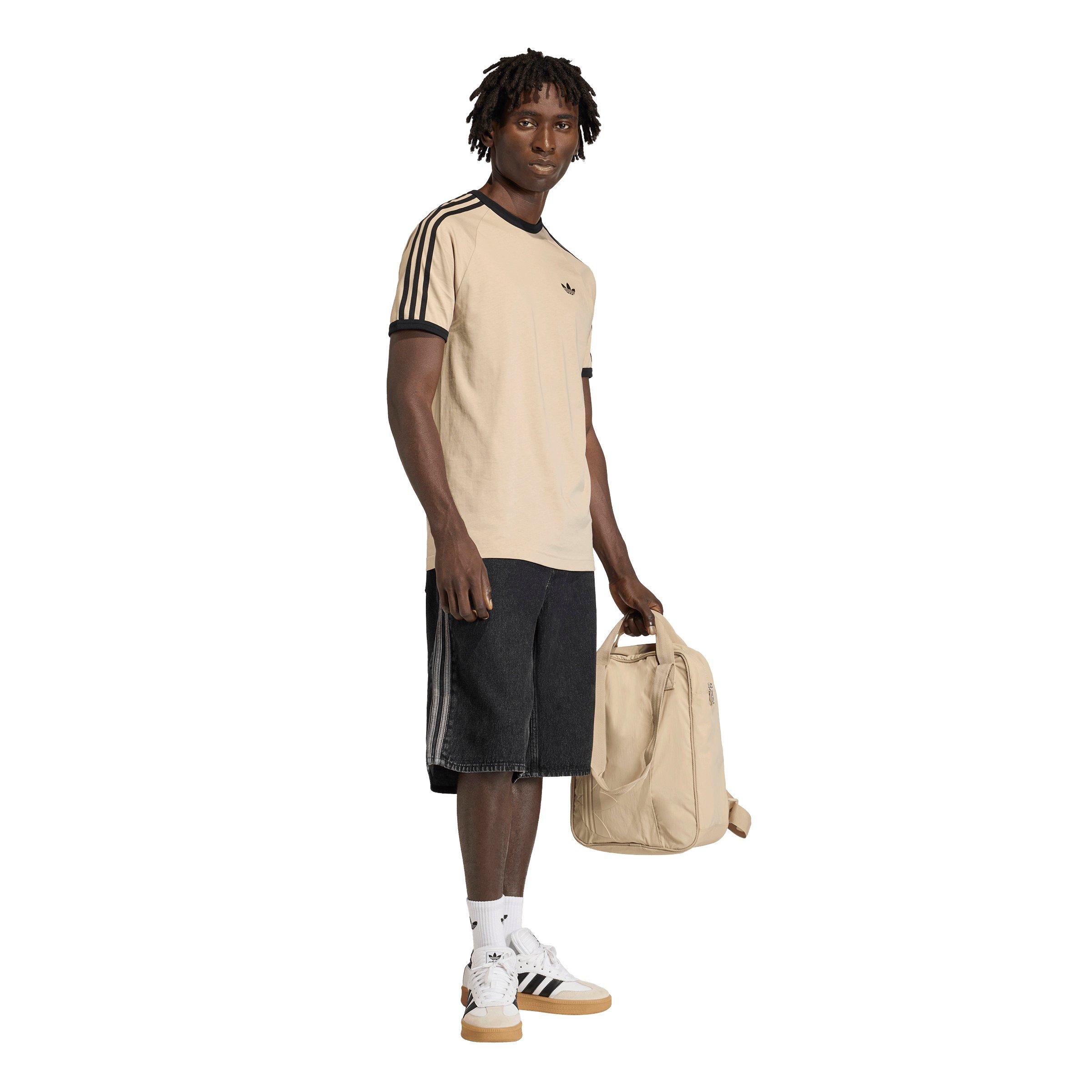 adidas Originals Men's Adicolor Firebird Black Wash Denim Jorts - BLACK