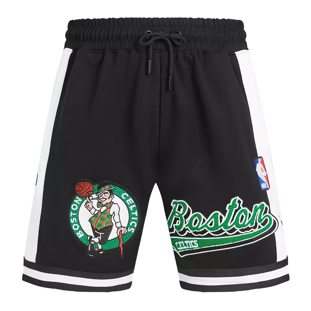 Pro Standard Men's NBA Boston Celtics Script Tail DK 2.0​ Shorts -Black - BLACK