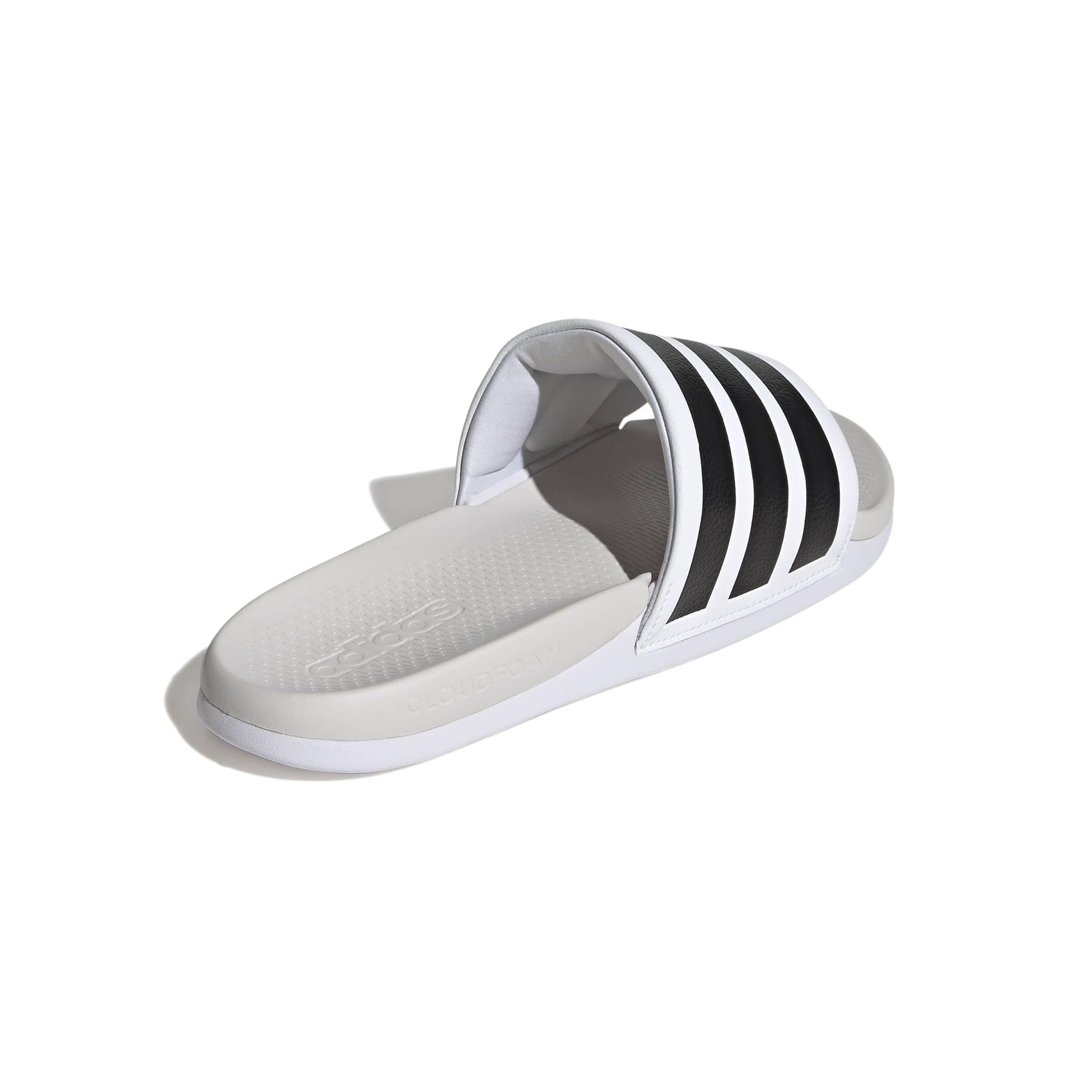 adidas Adilette Comfort 2.0 "Ftwr White/Core Black/Crystal White" Men's Slide - WHITE/BLACK/WHITE