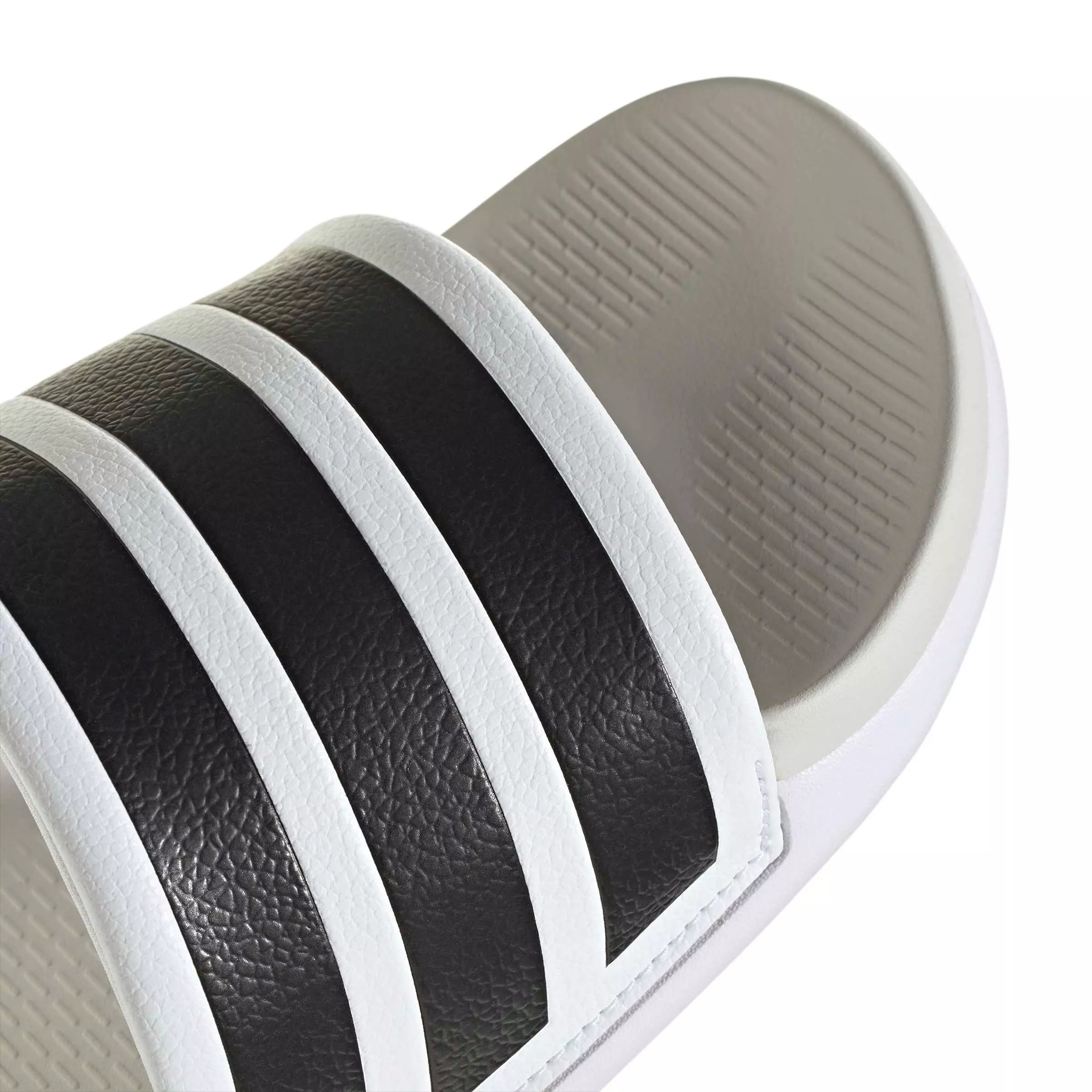 adidas Adilette Comfort 2.0 "Ftwr White/Core Black/Crystal White" Men's Slide - WHITE/BLACK/WHITE