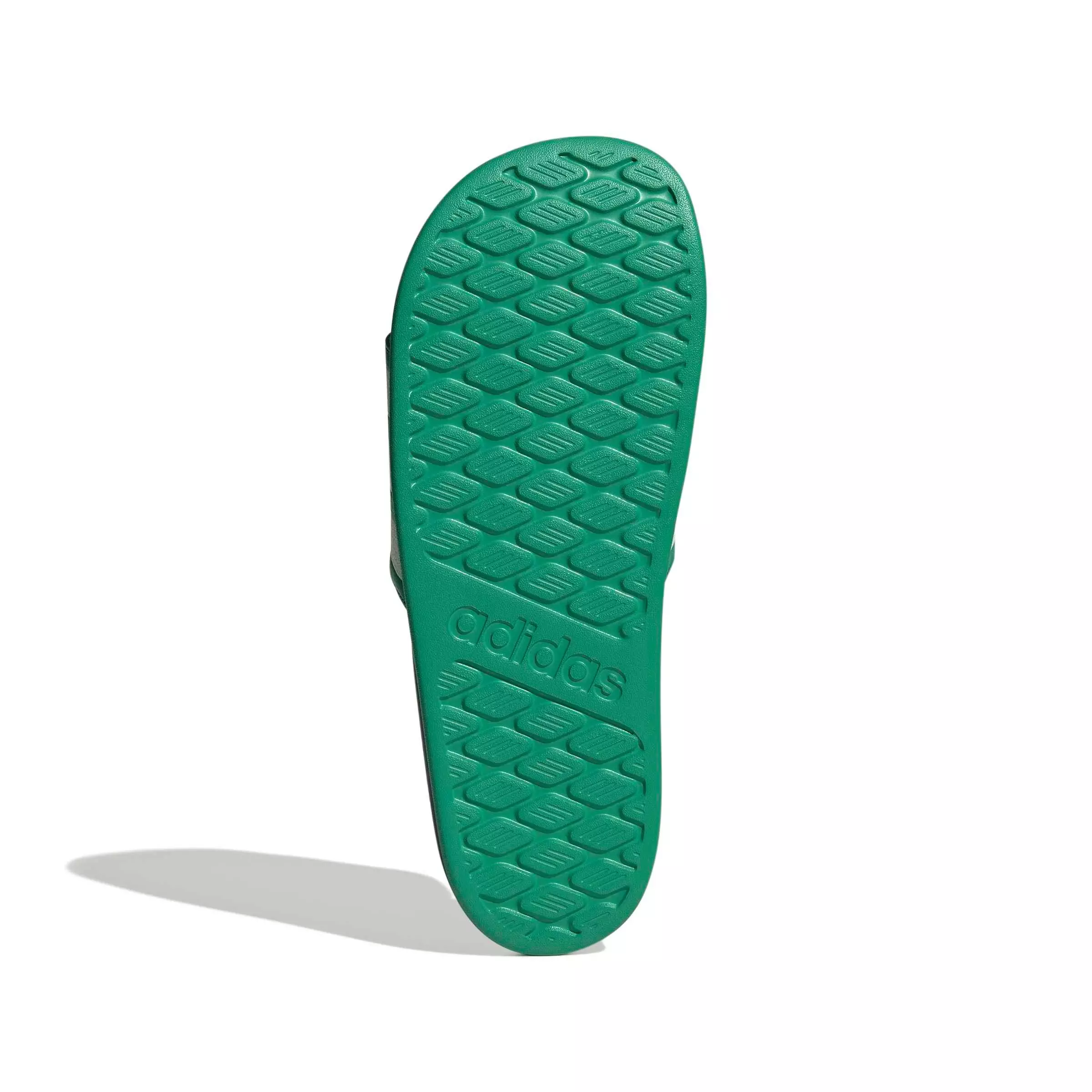 adidas Adilette Comfort 2.0 "Semi Court Green/Core White/Dark Blue" Men's Slide - GREEN/WHITE/DK BLUE