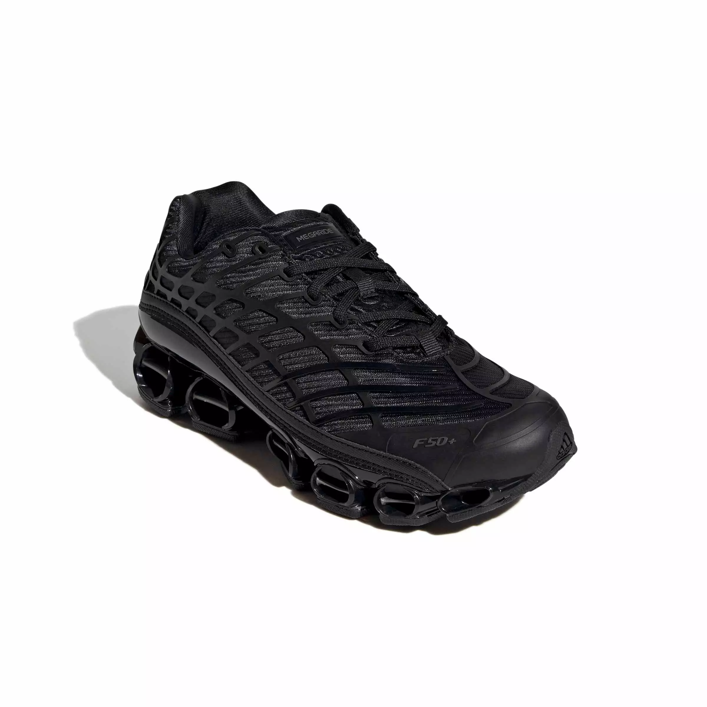 adidas Originals Megaride F50 "Core Black/Core Black/Iron Metallic" Men's Shoe - BLACK/BLACK/IRON