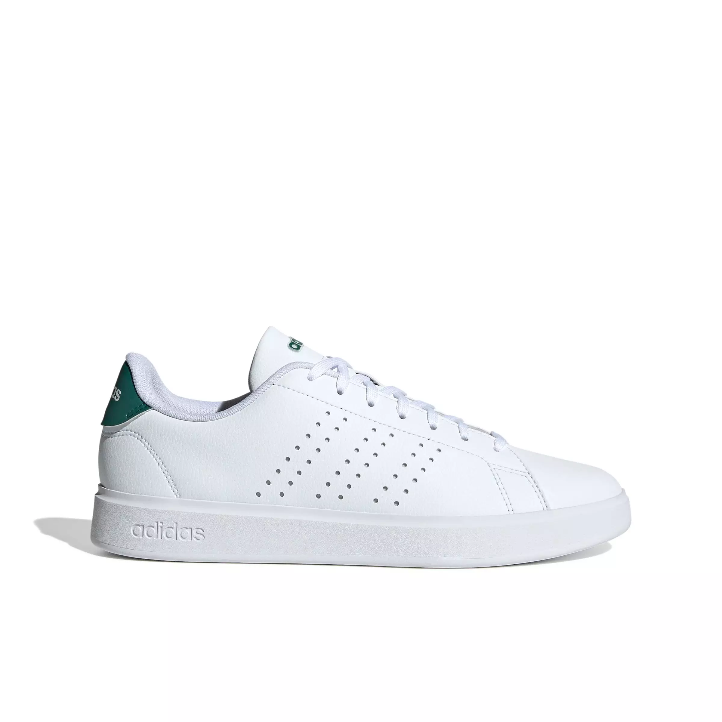 adidas Advantage 2.0 "Ftwr White/Core Black/Collegiate Green" Men's Shoe - WHITE/BLACK/GREEN