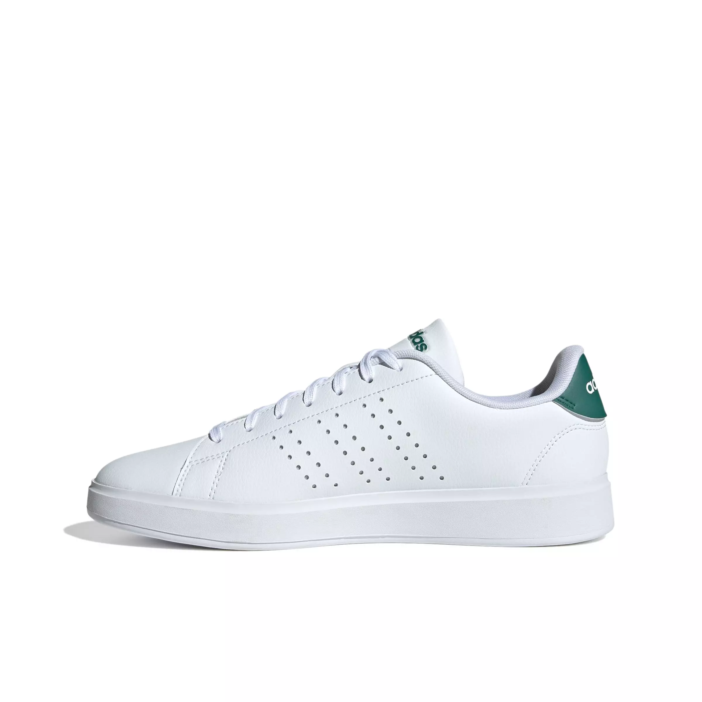 adidas Advantage 2.0 "Ftwr White/Core Black/Collegiate Green" Men's Shoe - WHITE/BLACK/GREEN