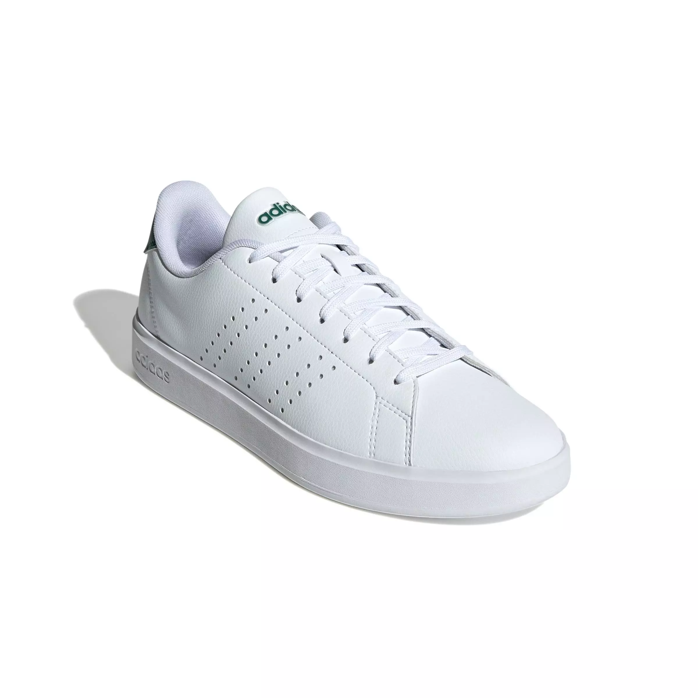 adidas Advantage 2.0 "Ftwr White/Core Black/Collegiate Green" Men's Shoe - WHITE/BLACK/GREEN