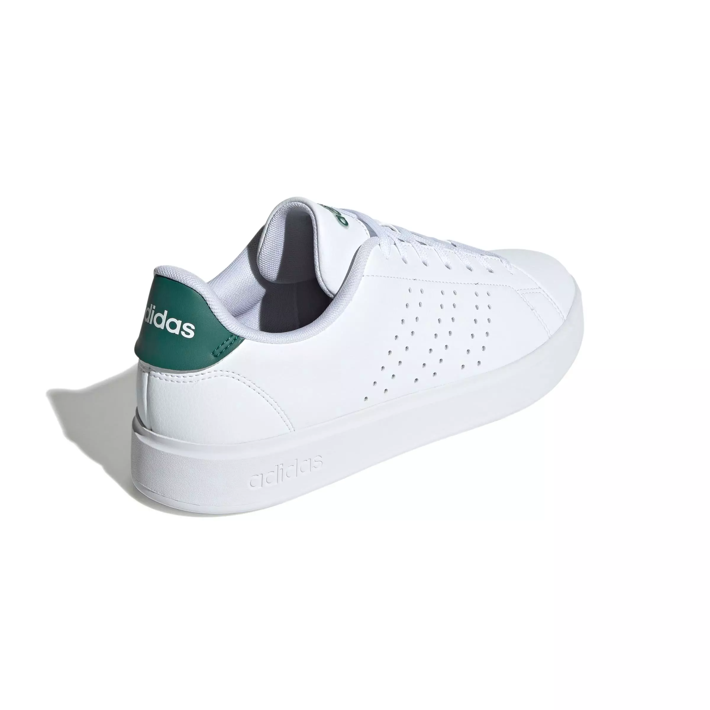adidas Advantage 2.0 "Ftwr White/Core Black/Collegiate Green" Men's Shoe - WHITE/BLACK/GREEN