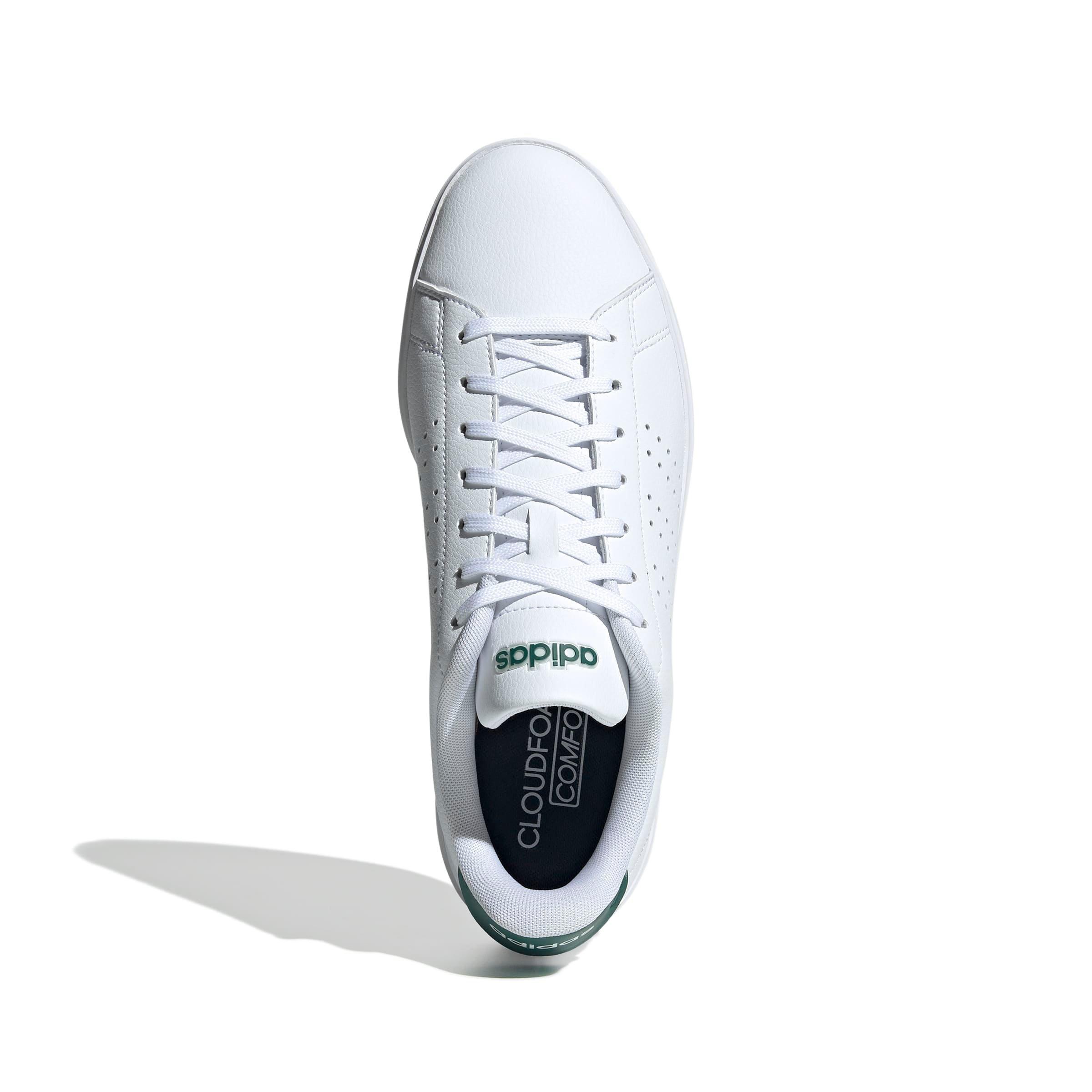 adidas Advantage 2.0 "Ftwr White/Core Black/Collegiate Green" Men's Shoe - WHITE/BLACK/GREEN