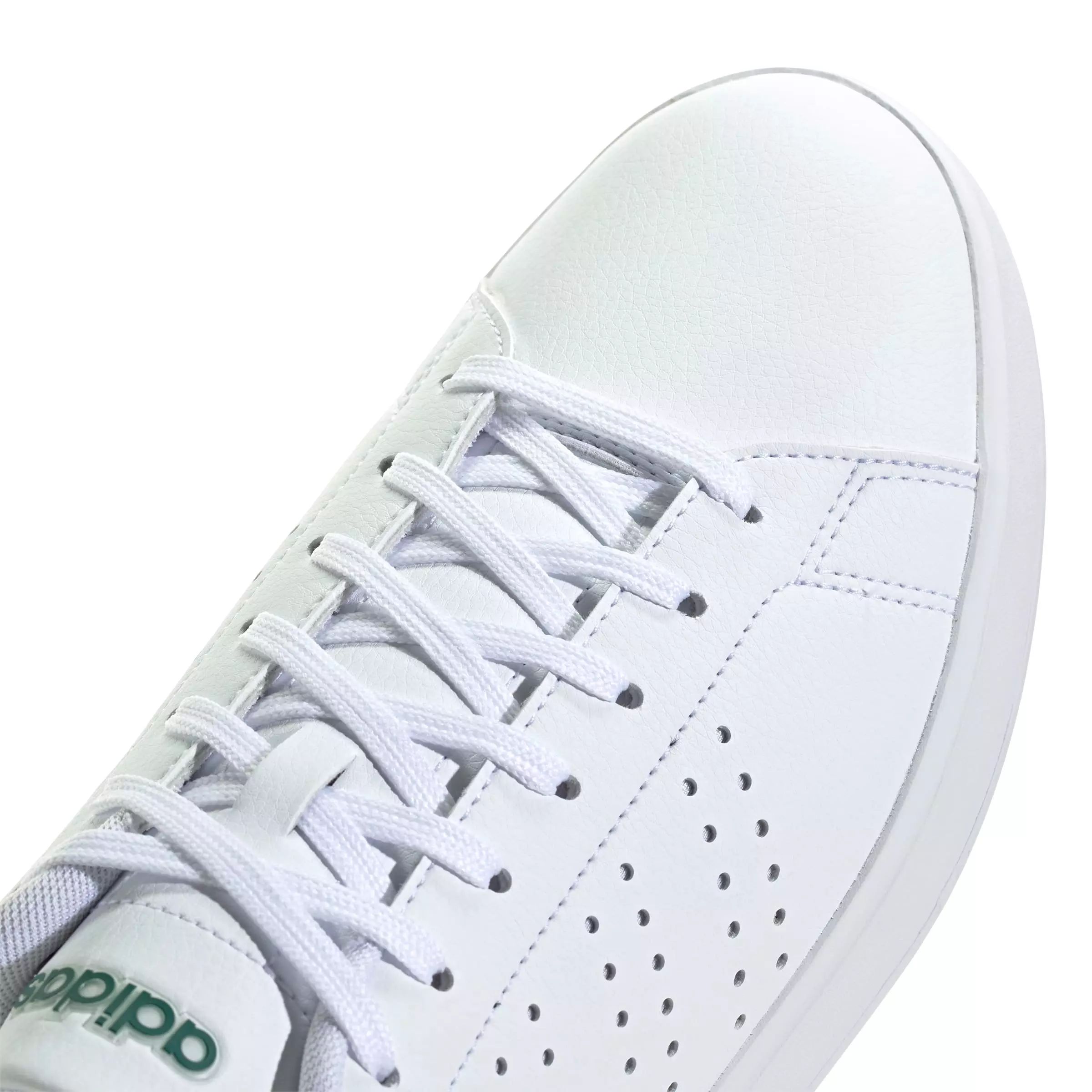 adidas Advantage 2.0 "Ftwr White/Core Black/Collegiate Green" Men's Shoe - WHITE/BLACK/GREEN