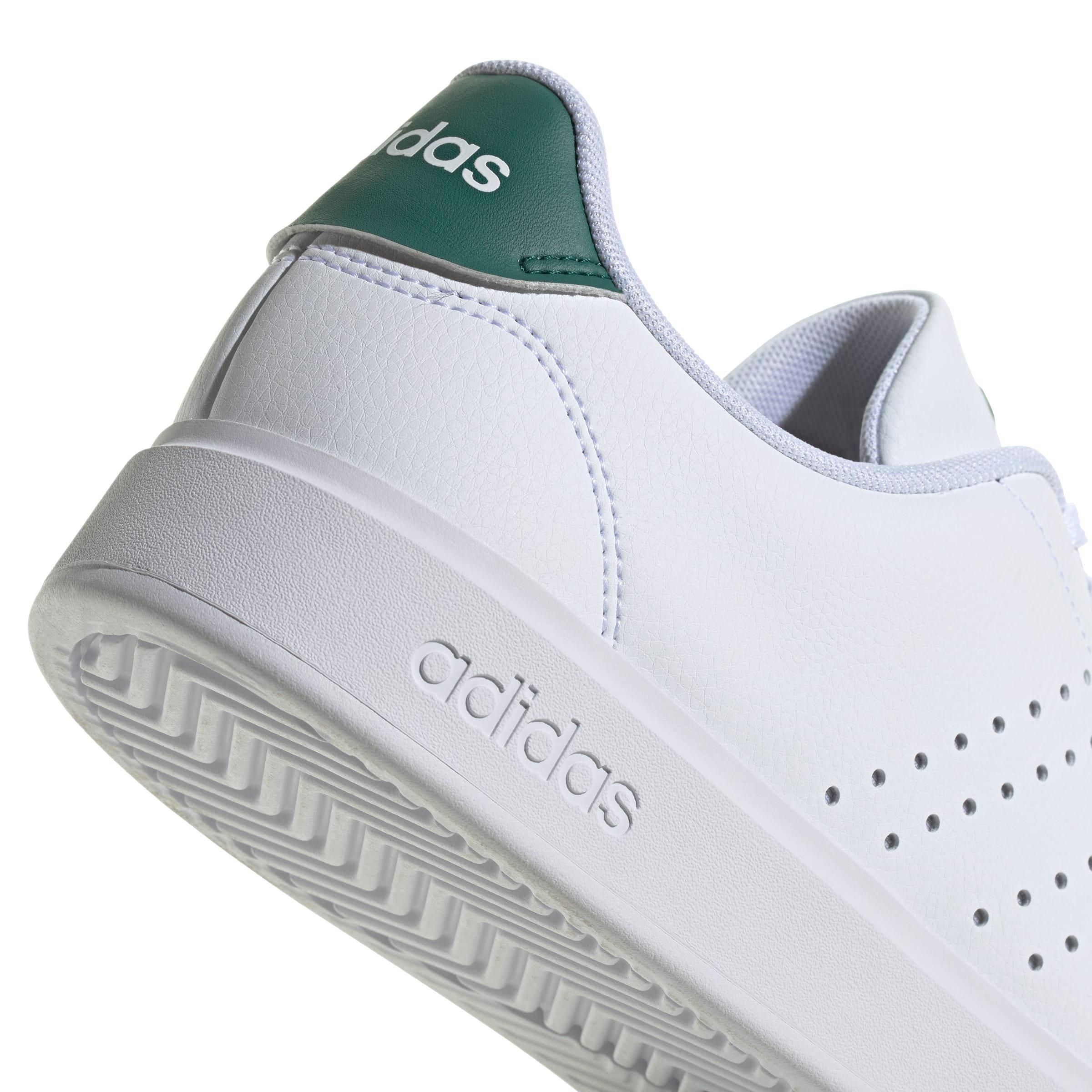 adidas Advantage 2.0 "Ftwr White/Core Black/Collegiate Green" Men's Shoe - WHITE/BLACK/GREEN