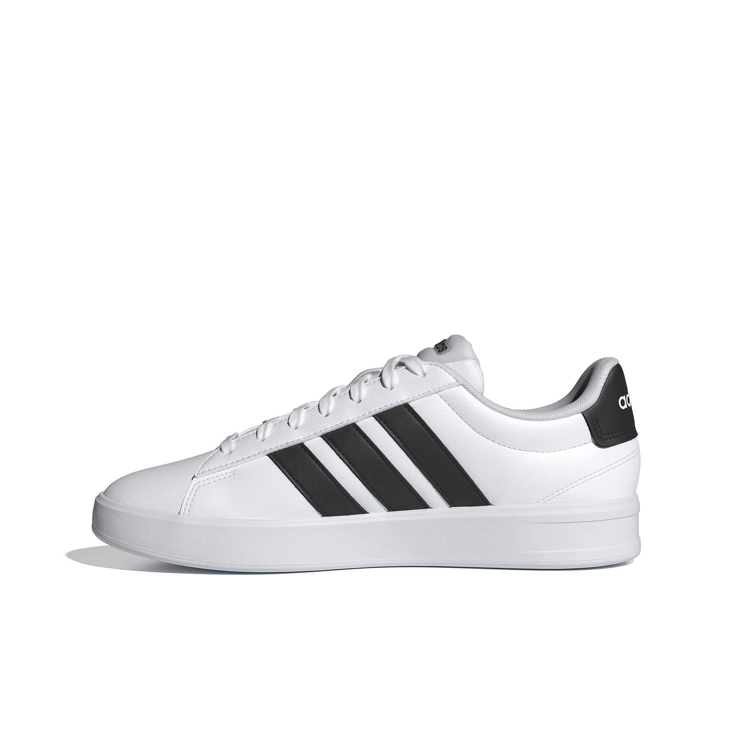 adidas Grand Court 3.0 "Ftwr White/Core Black/Ftwr White" Men's Shoe - WHITE/BLACK/WHITE