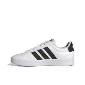 adidas Grand Court 3.0 "Ftwr White/Core Black/Ftwr White" Men's Shoe - WHITE/BLACK/WHITE