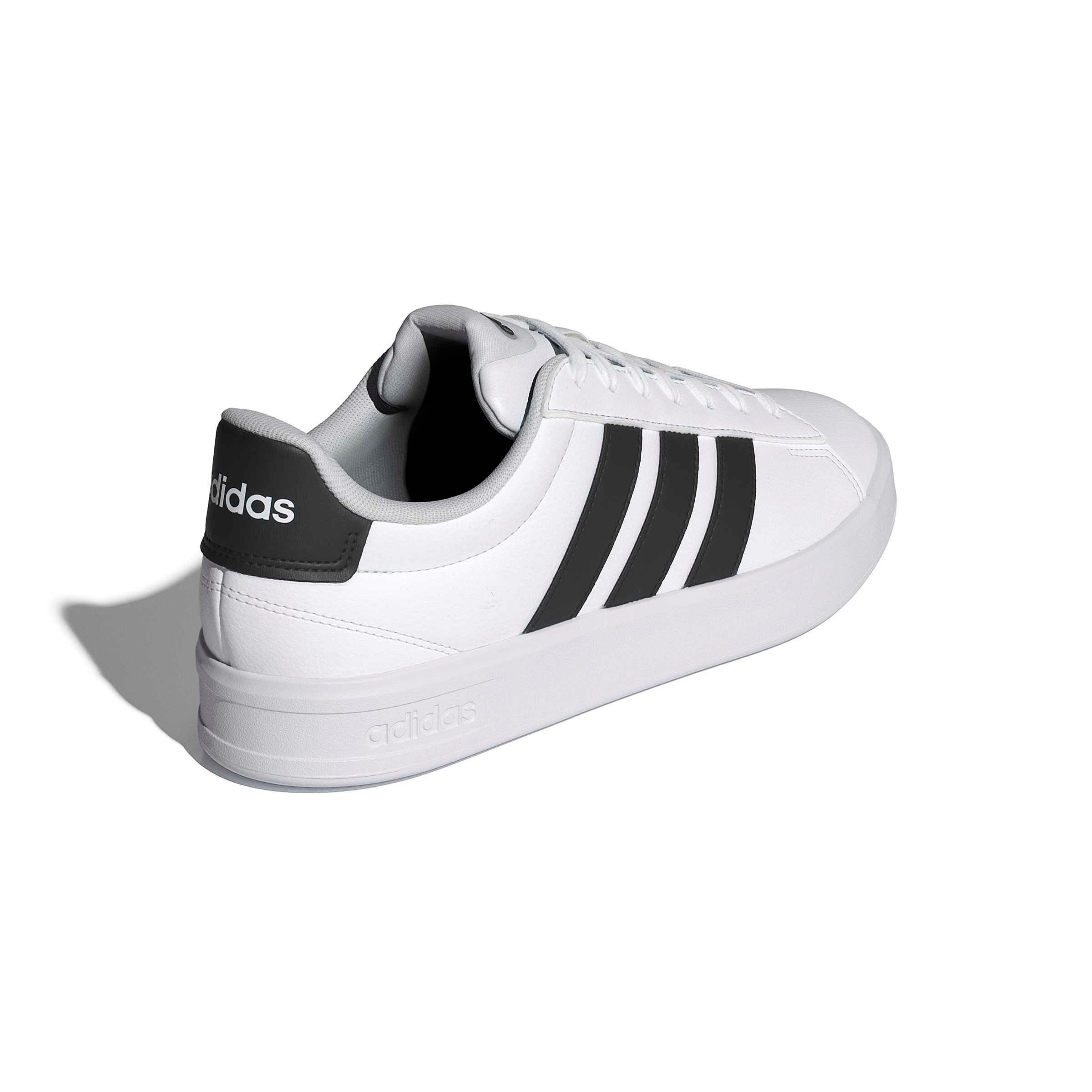 adidas Grand Court 3.0 "Ftwr White/Core Black/Ftwr White" Men's Shoe - WHITE/BLACK/WHITE