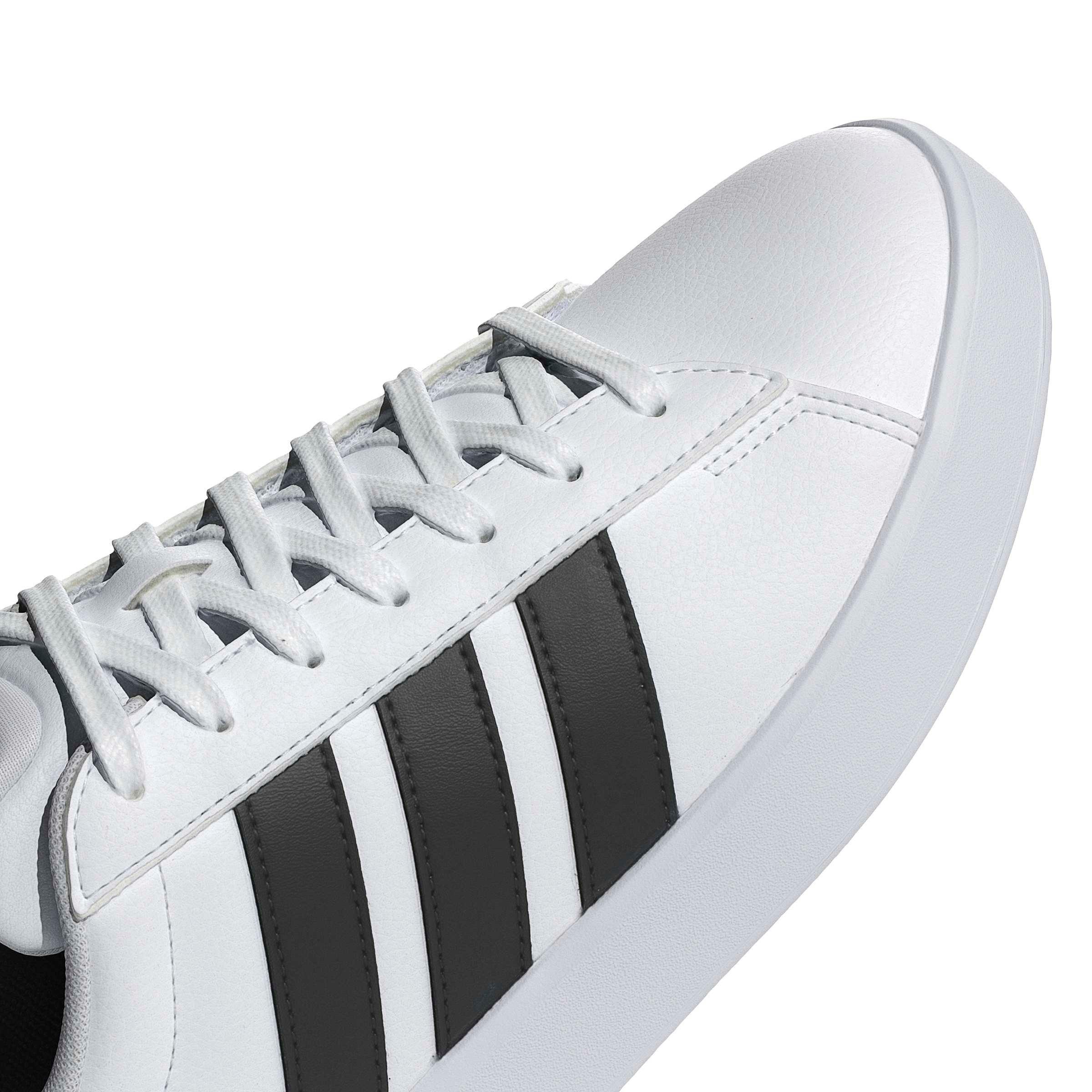 adidas Grand Court 3.0 "Ftwr White/Core Black/Ftwr White" Men's Shoe - WHITE/BLACK/WHITE