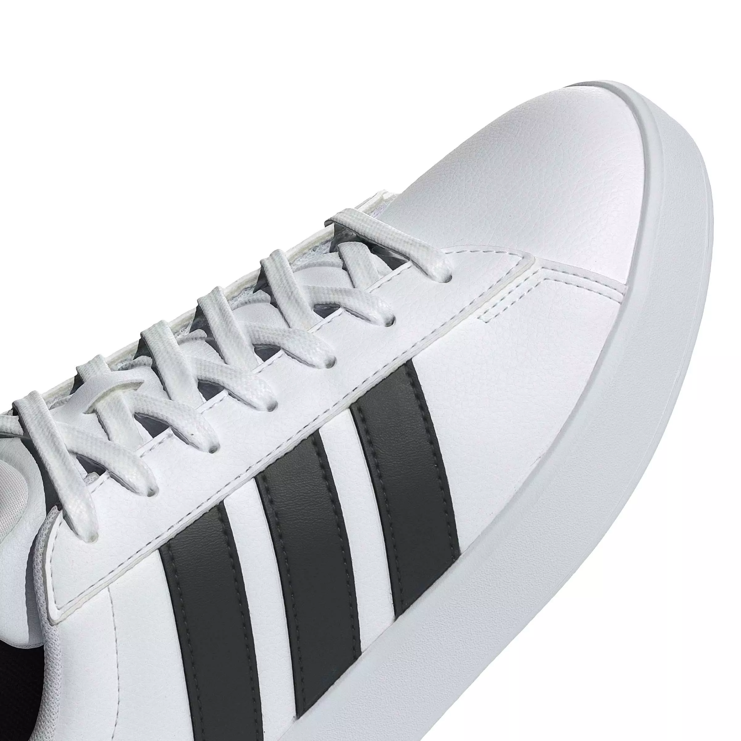 adidas Grand Court 3.0 "Ftwr White/Core Black/Ftwr White" Men's Shoe - WHITE/BLACK/WHITE