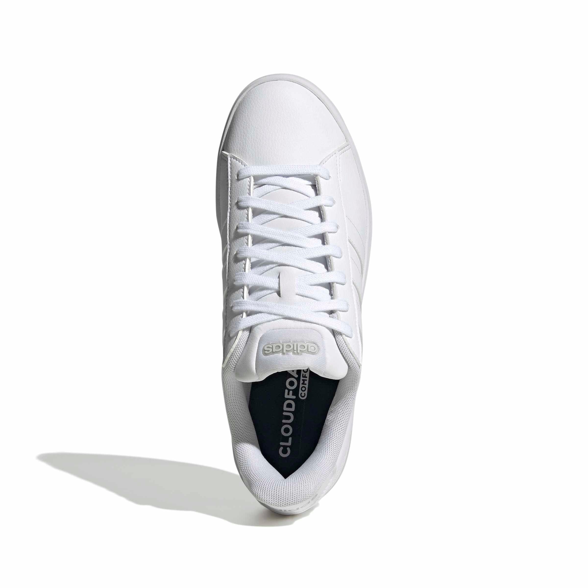 adidas Grand Court 3.0 "Ftwr White/Ftwr White/Grey Two" Men's Shoe - WHITE/WHITE/GREY