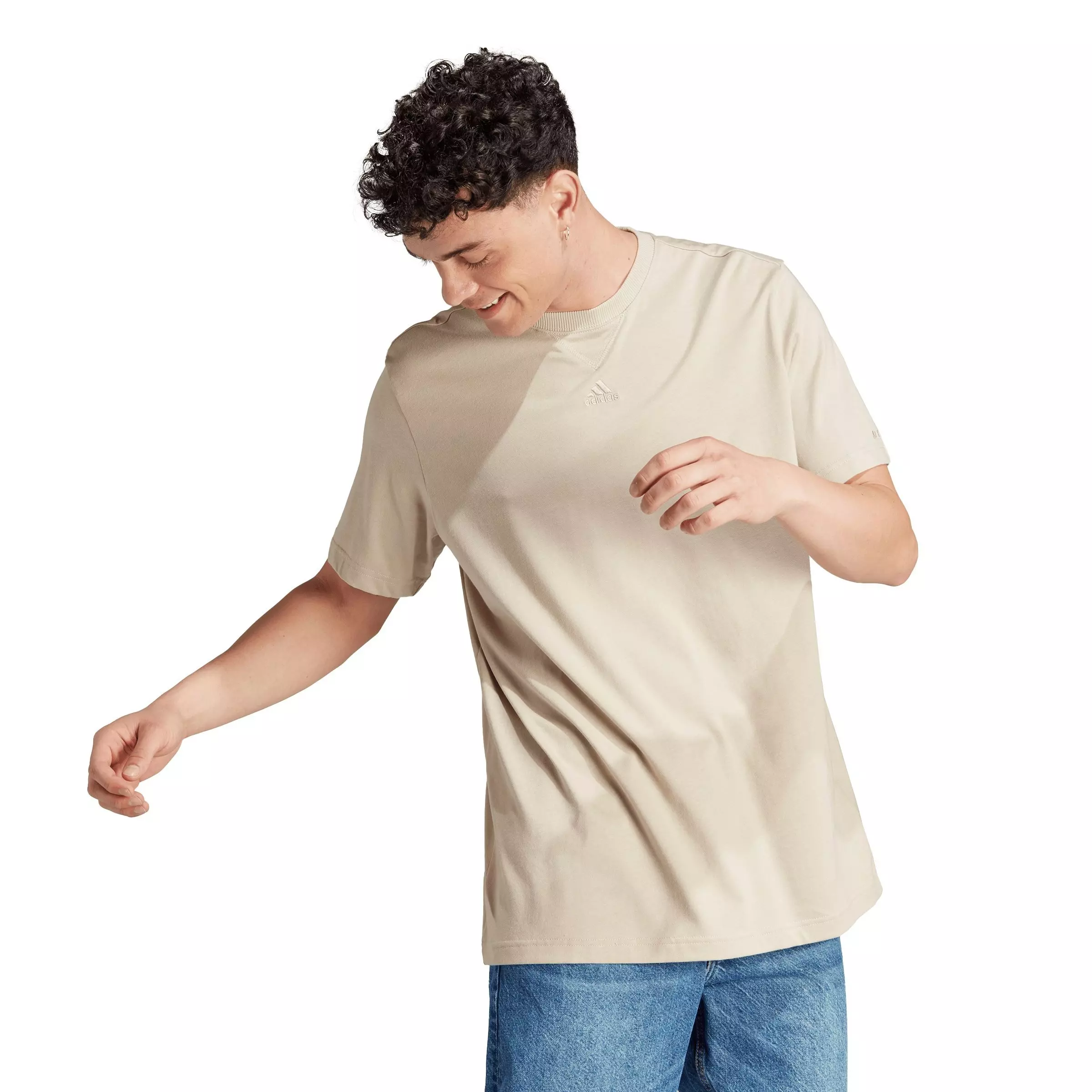 adidas Men's ALL SZN T-Shirt-Beige - BEIGE