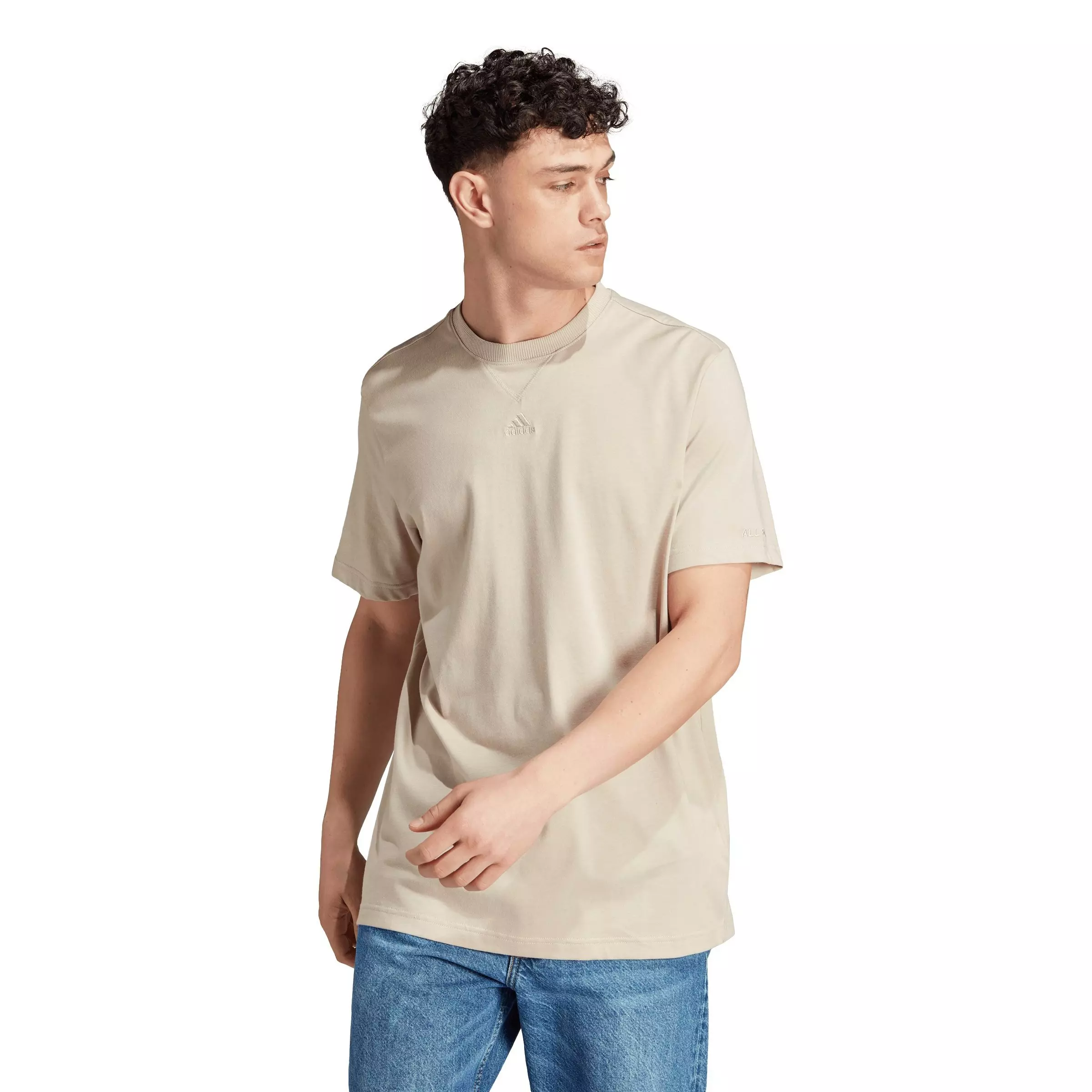 adidas Men's ALL SZN T-Shirt-Beige - BEIGE