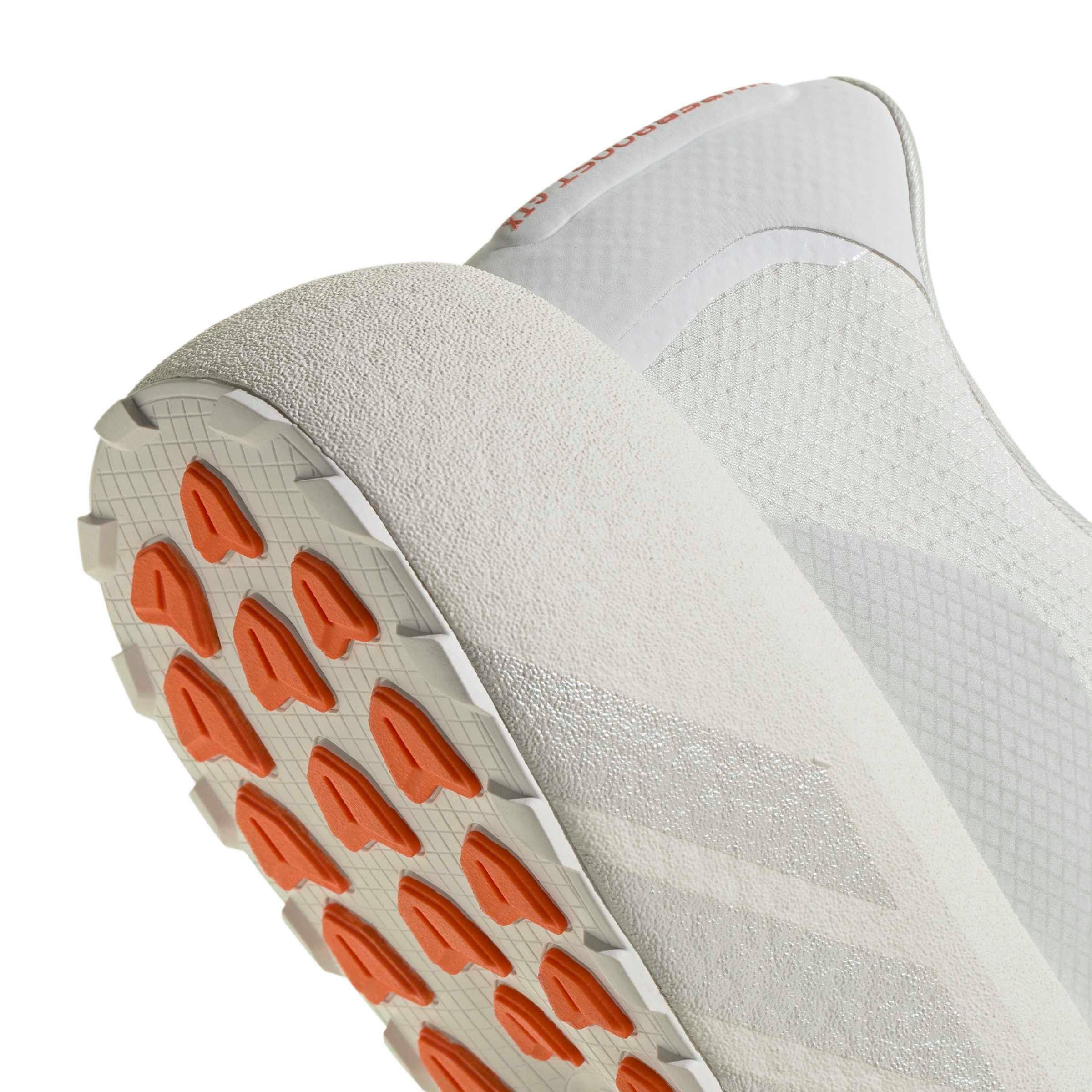 adidas Hyperboost GTX "Crystal White/Orbit Grey/Orange" Men's Running Shoe - WHITE/GREY/ORANGE