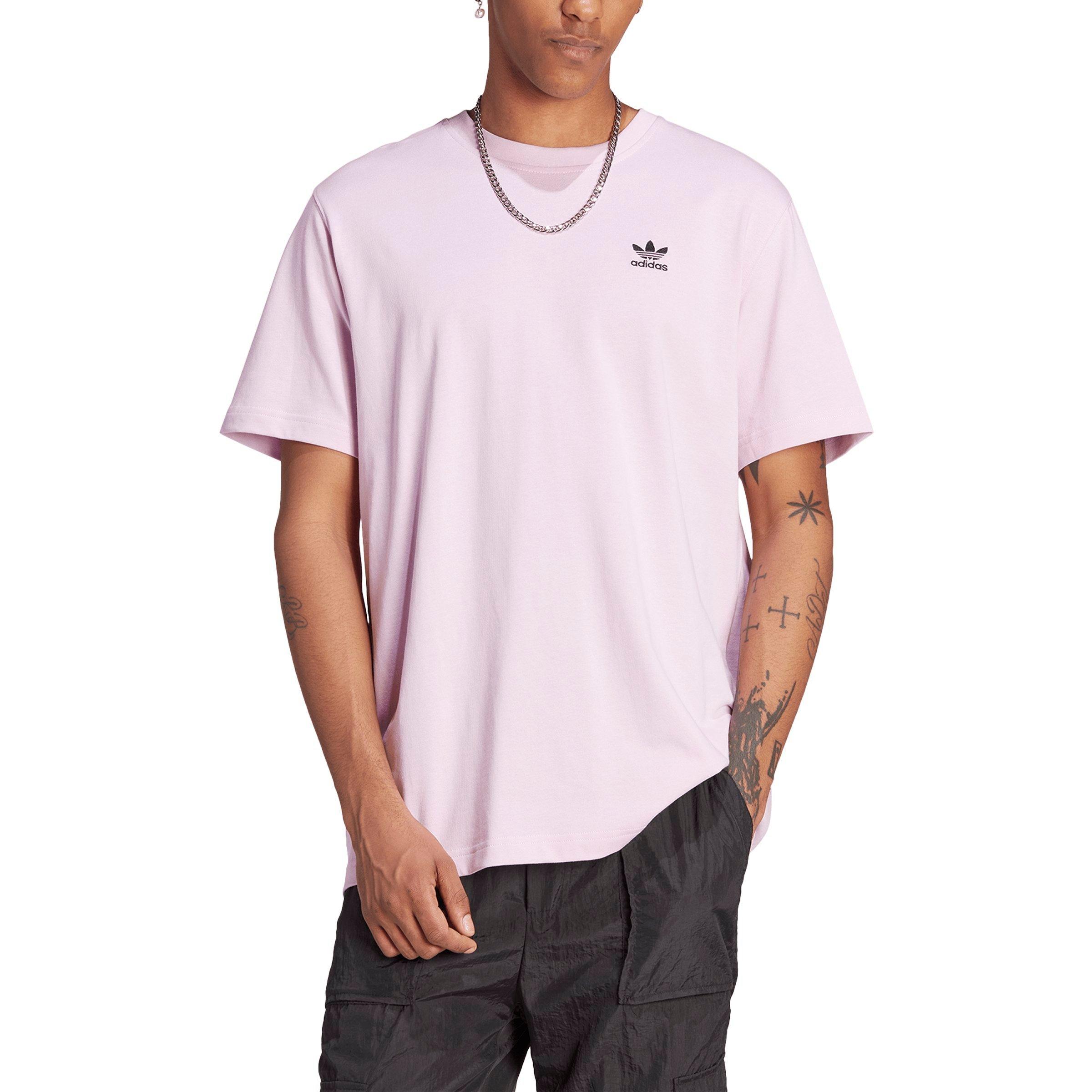 adidas originals boxy t-shirt in pale pink