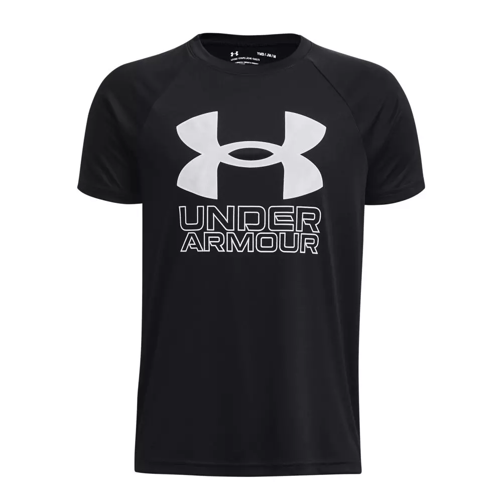 Under Armour Big Boys' Hybrid Print Fill Short Sleeve - Black - BLACK