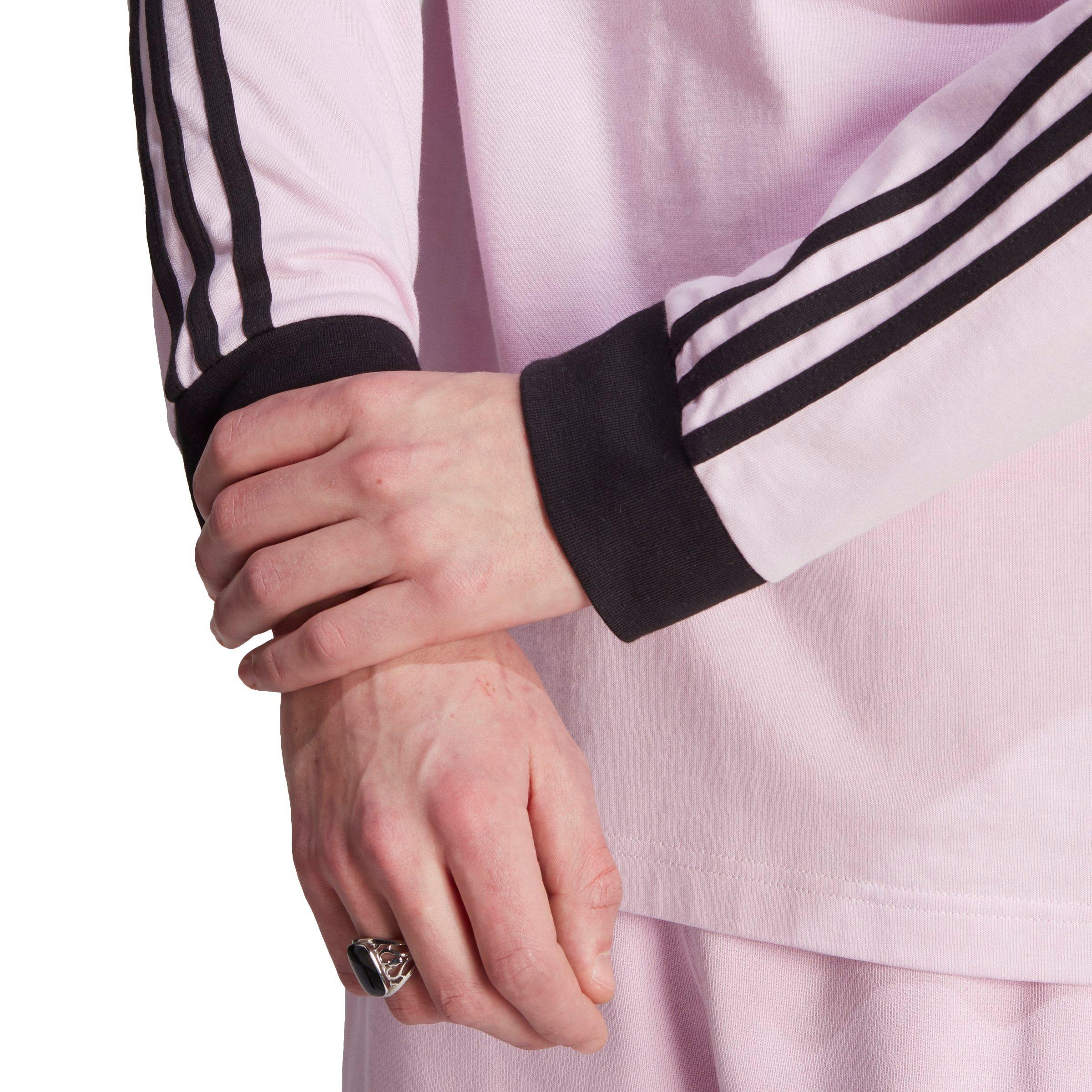 adidas Originals Adicolor Classics 3 Stripes Long Sleeve T Shirt Pink