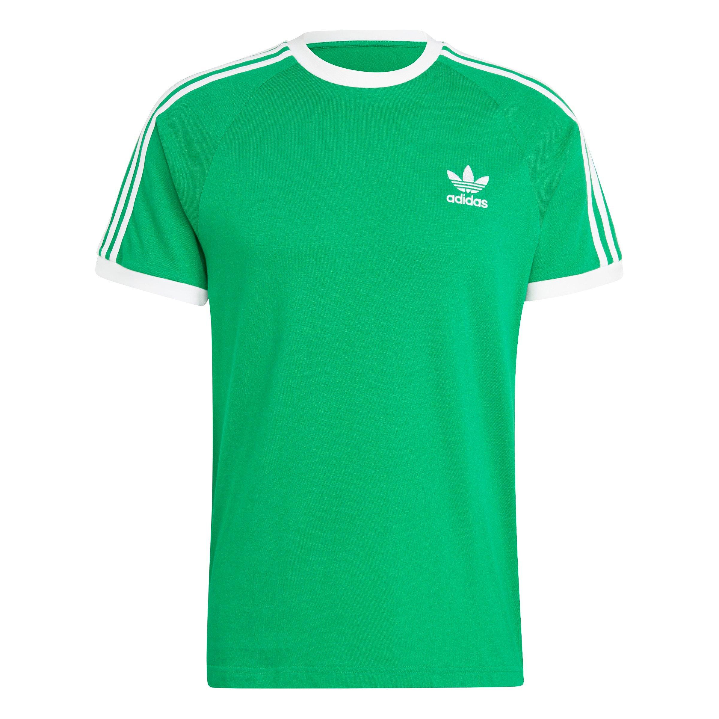 adidas Originals Classics T-Shirt-Green Hibbett 3-Stripes - City Gear Men\'s | Adicolor