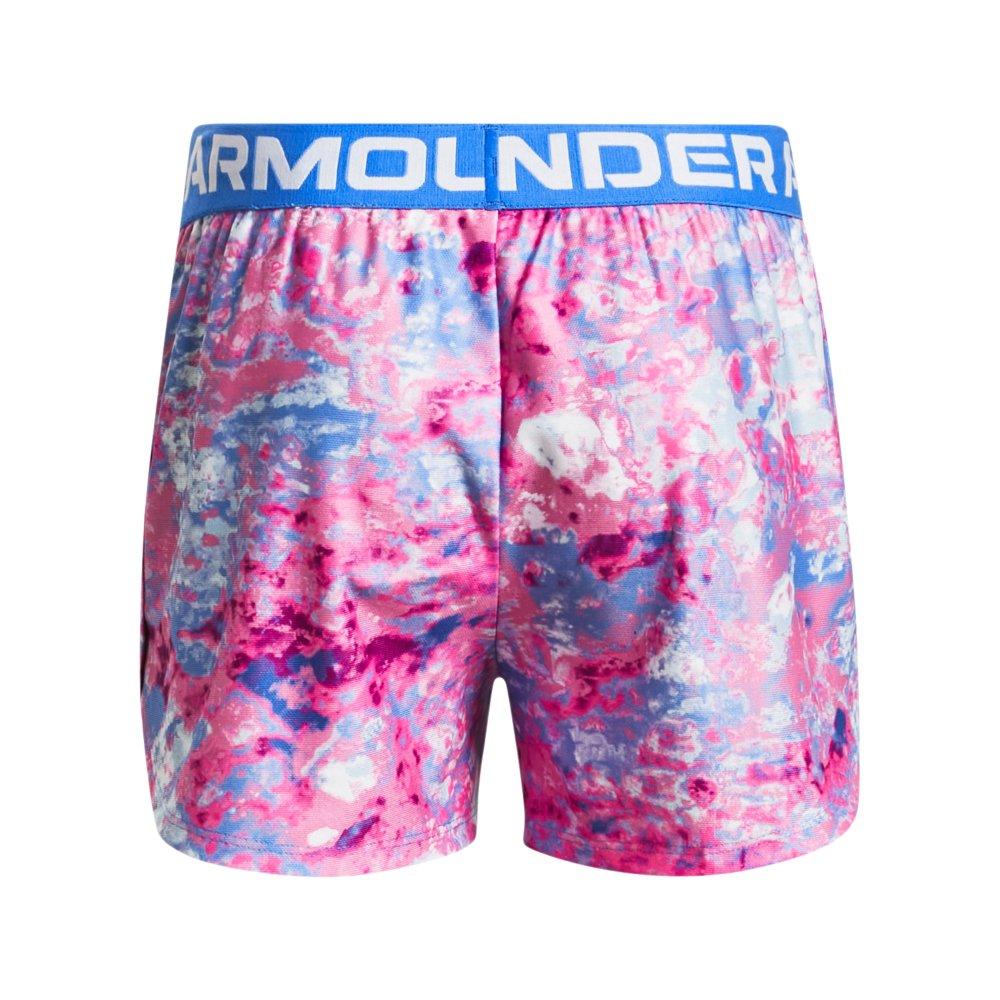Under Armour Play Up Printed Big Girls' Lagoon Blue Shorts