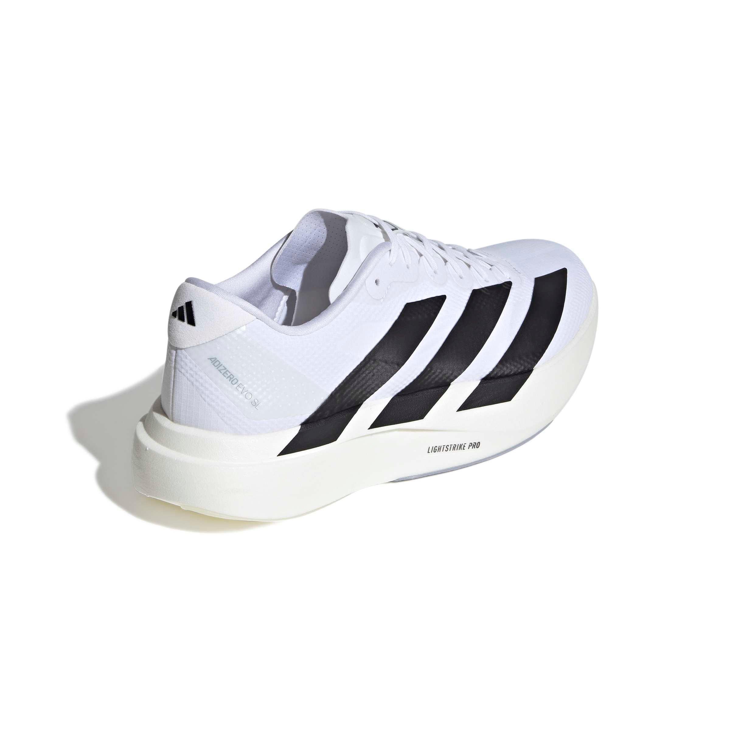 adidas Adizero EVO SL Woven "Ftwr White/Core Black/Dash Grey" Men's Running Shoe - WHITE/BLACK/GREY