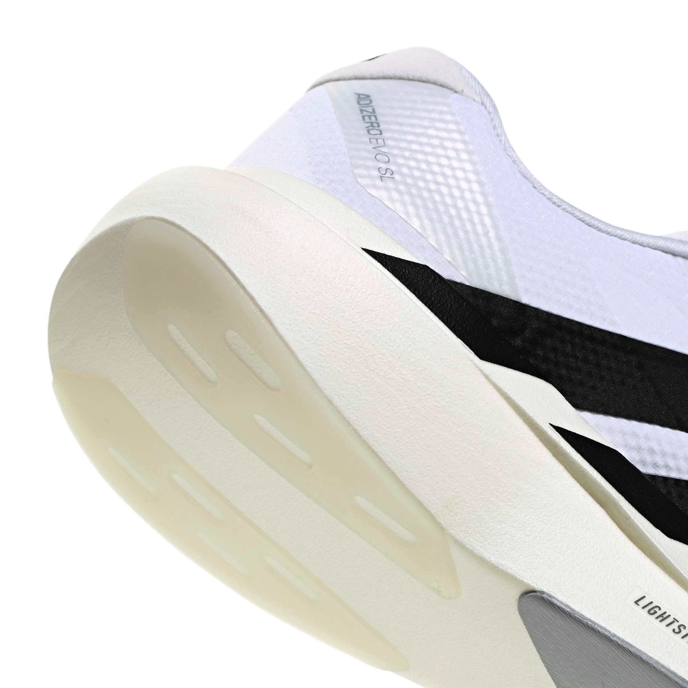 adidas Adizero EVO SL Woven "Ftwr White/Core Black/Dash Grey" Men's Running Shoe - WHITE/BLACK/GREY