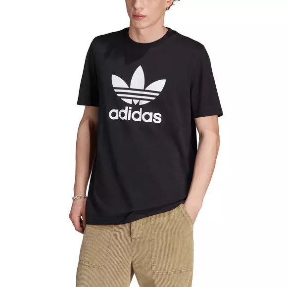 adidas Originals Men\'s Hibbett City Gear - Trefoil Adicolor | Classics T-Shirt-Black