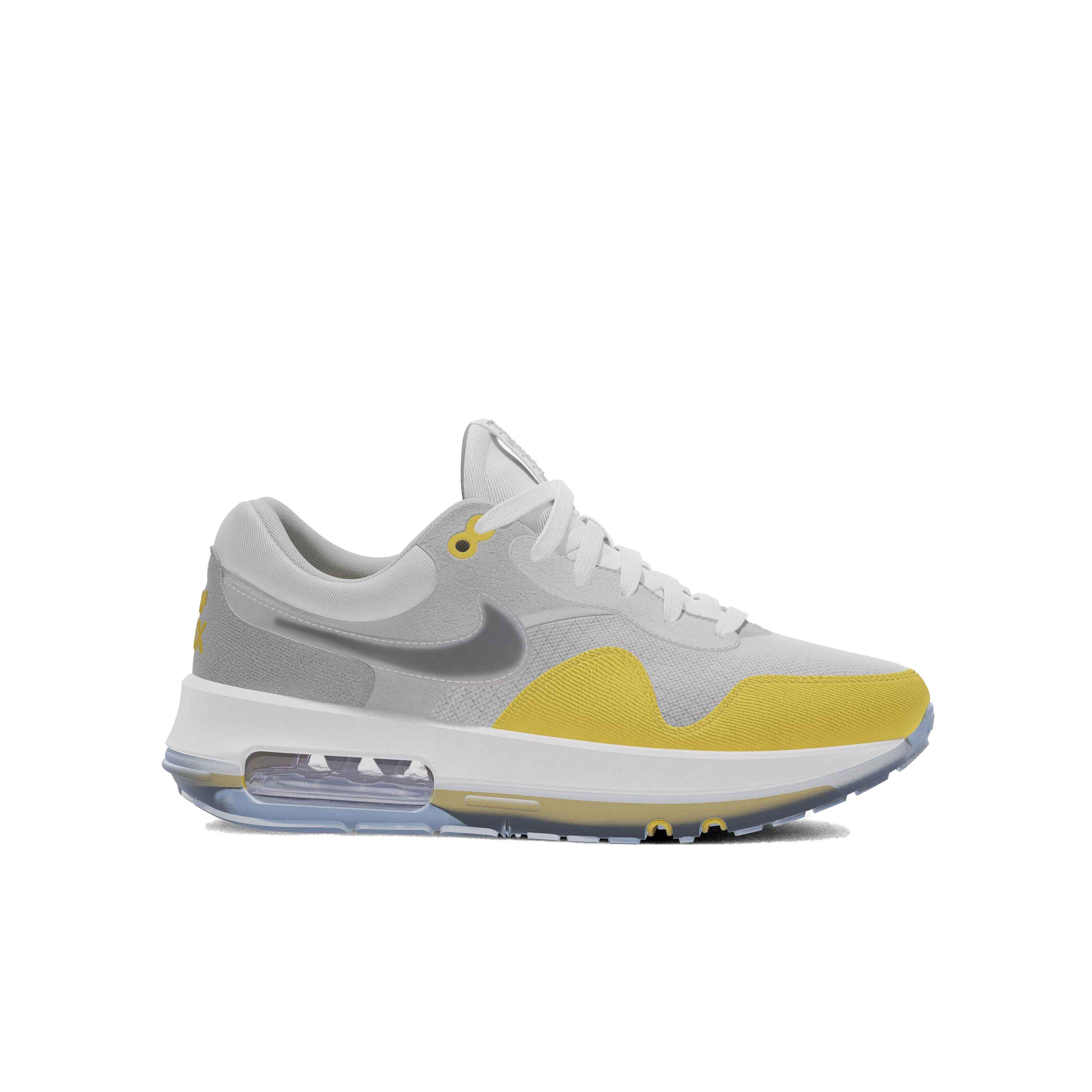 Nike Air Max Motif "Photon Dust/Black/Grey Fog/Light Smoke Grey" Grade School Boys' Shoe - GREY Thumbnail View 1