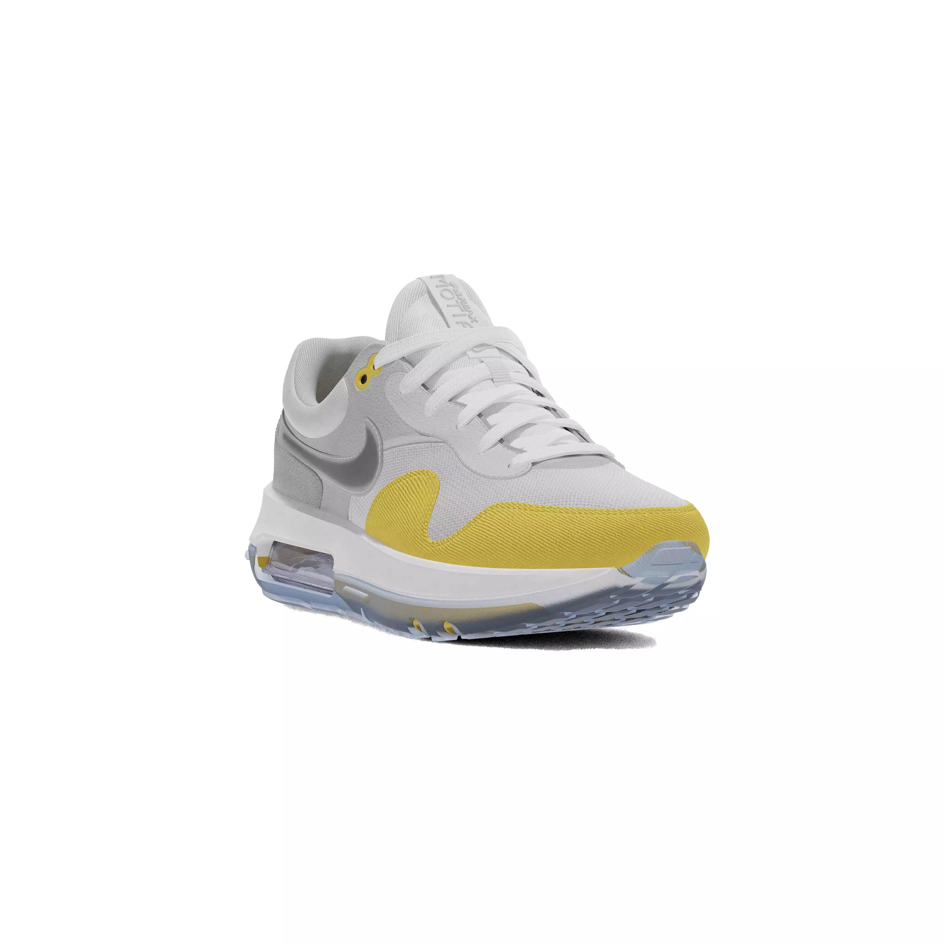 Nike Air Max Motif "Photon Dust/Black/Grey Fog/Light Smoke Grey" Grade School Boys' Shoe - GREY