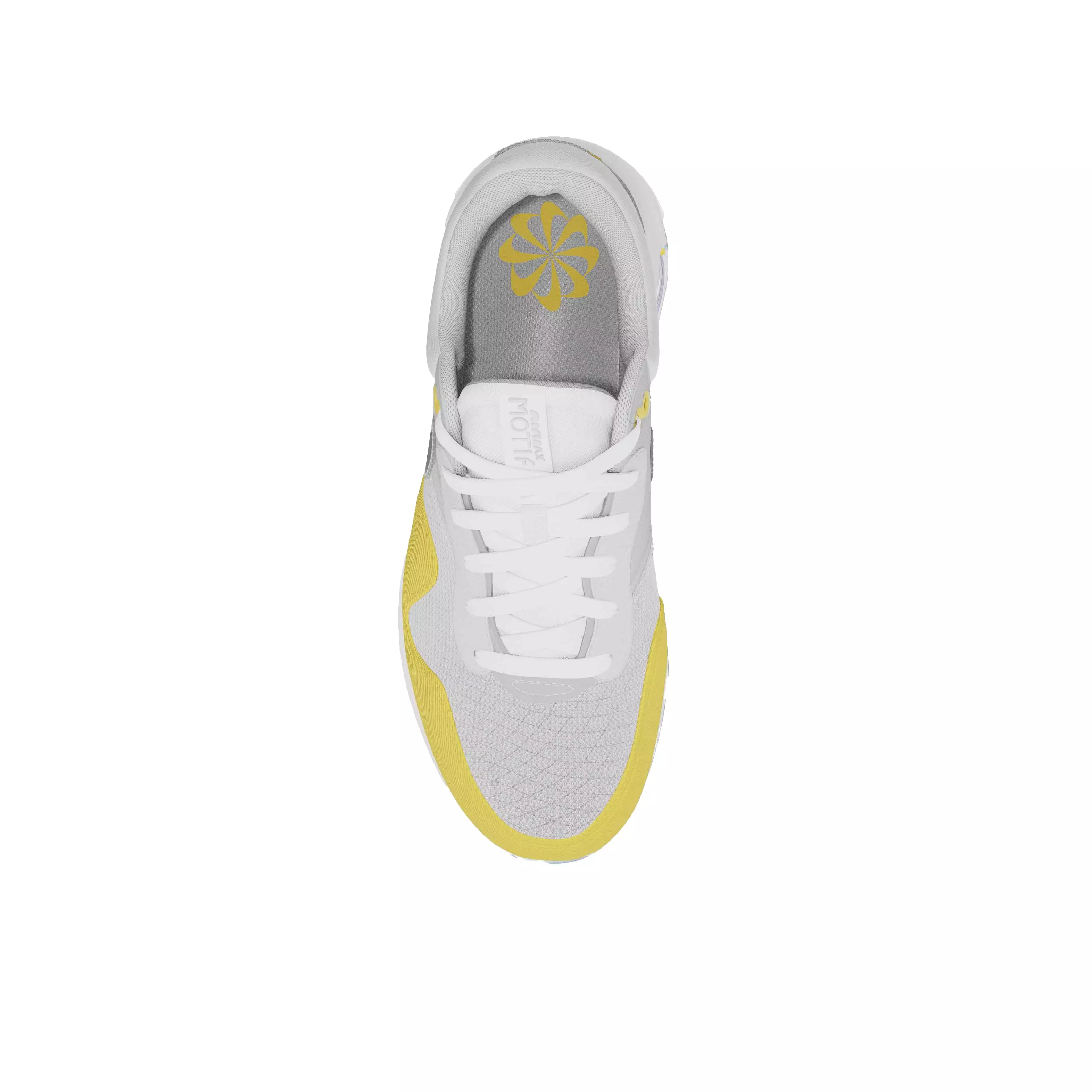 Nike Air Max Motif "Photon Dust/Black/Grey Fog/Light Smoke Grey" Grade School Boys' Shoe - GREY