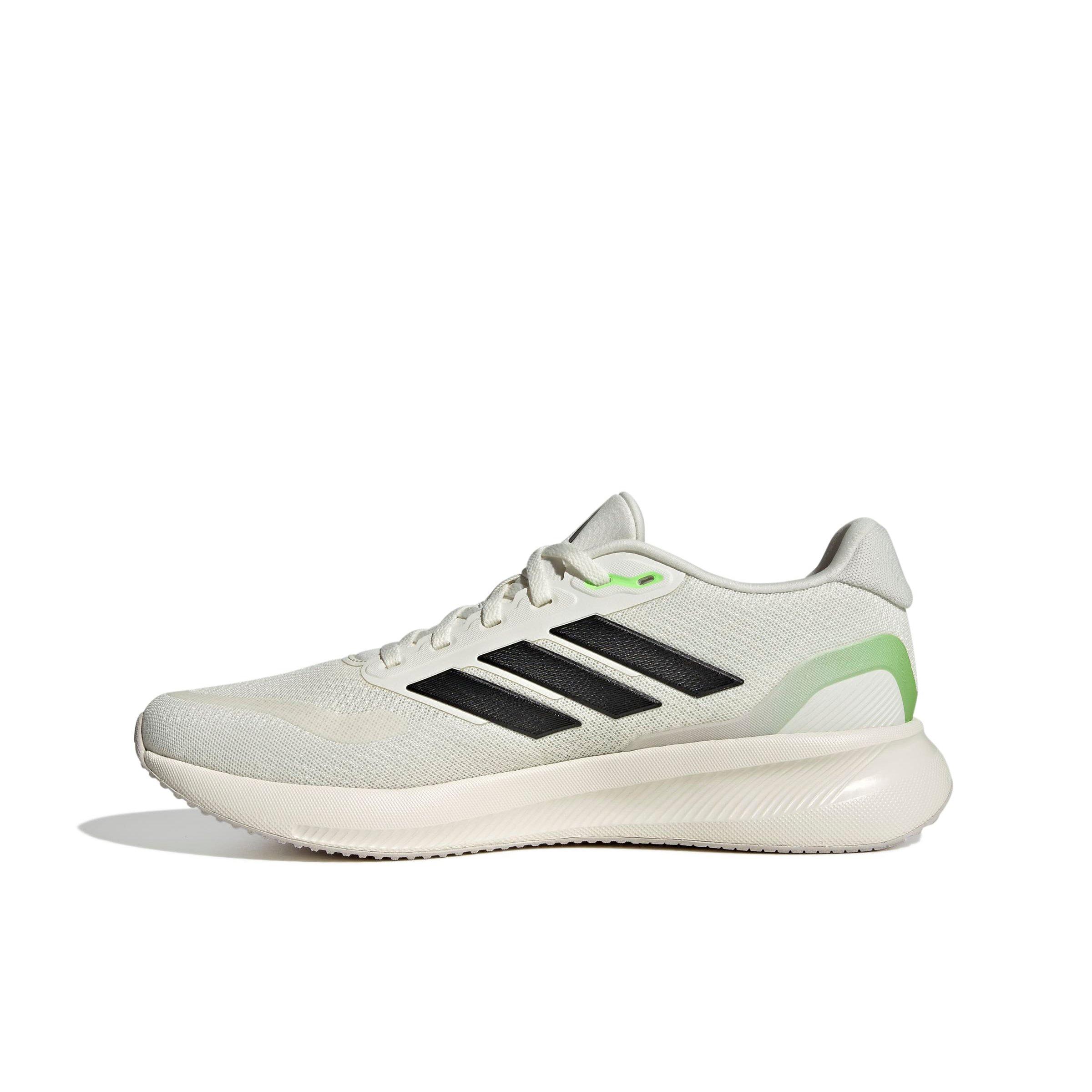 adidas Runfalcon 5 "Off White/Core Black/Lime Burst" Men's Running Shoe - OFF WHITE/BLACK/LIME